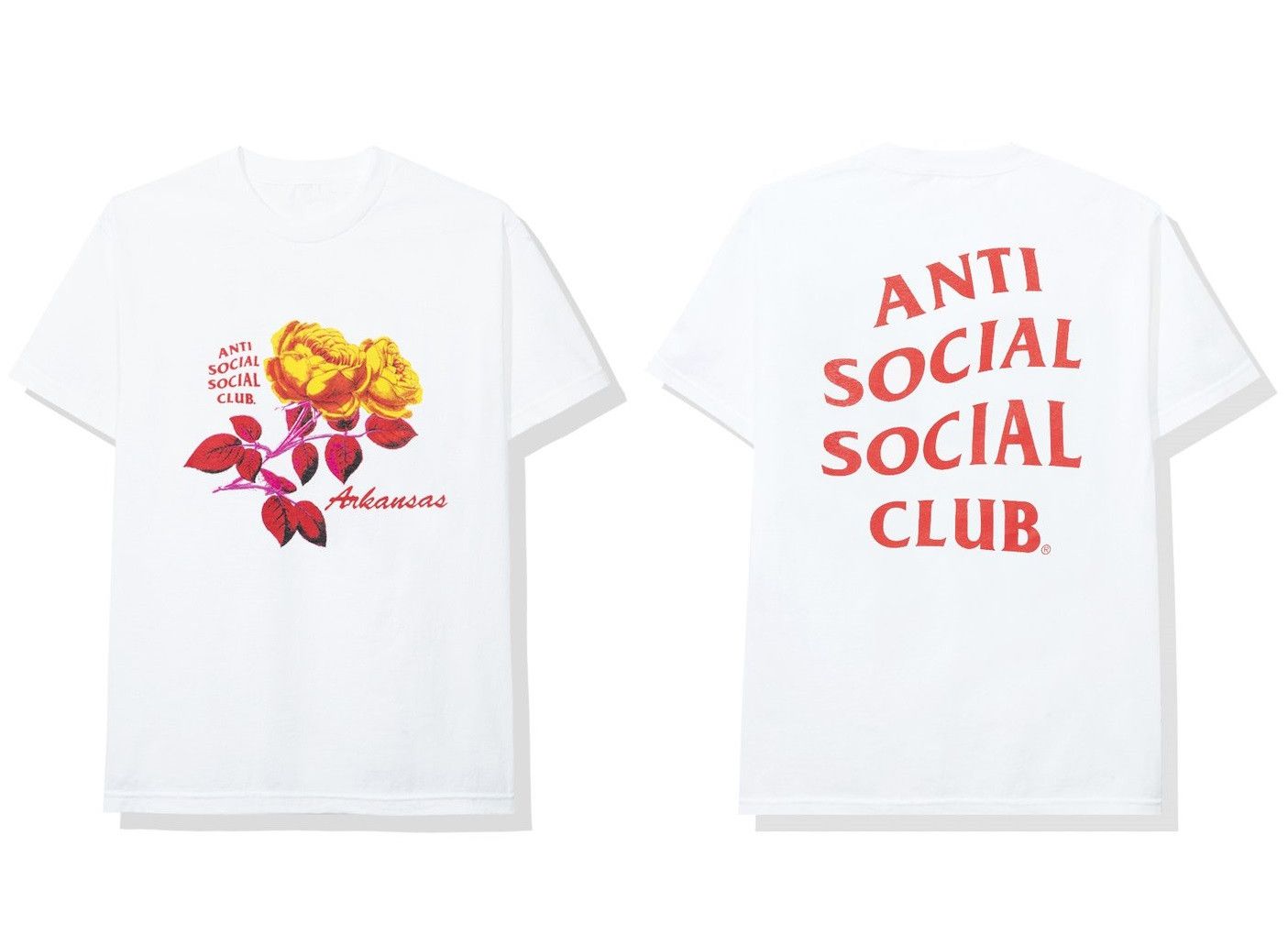 Anti Social Social Club DS FW20 ASSC Red Logo Arkansas White Tee in Hand CPFM BAPE Size US M / EU 48-50 / 2 - 6 Thumbnail