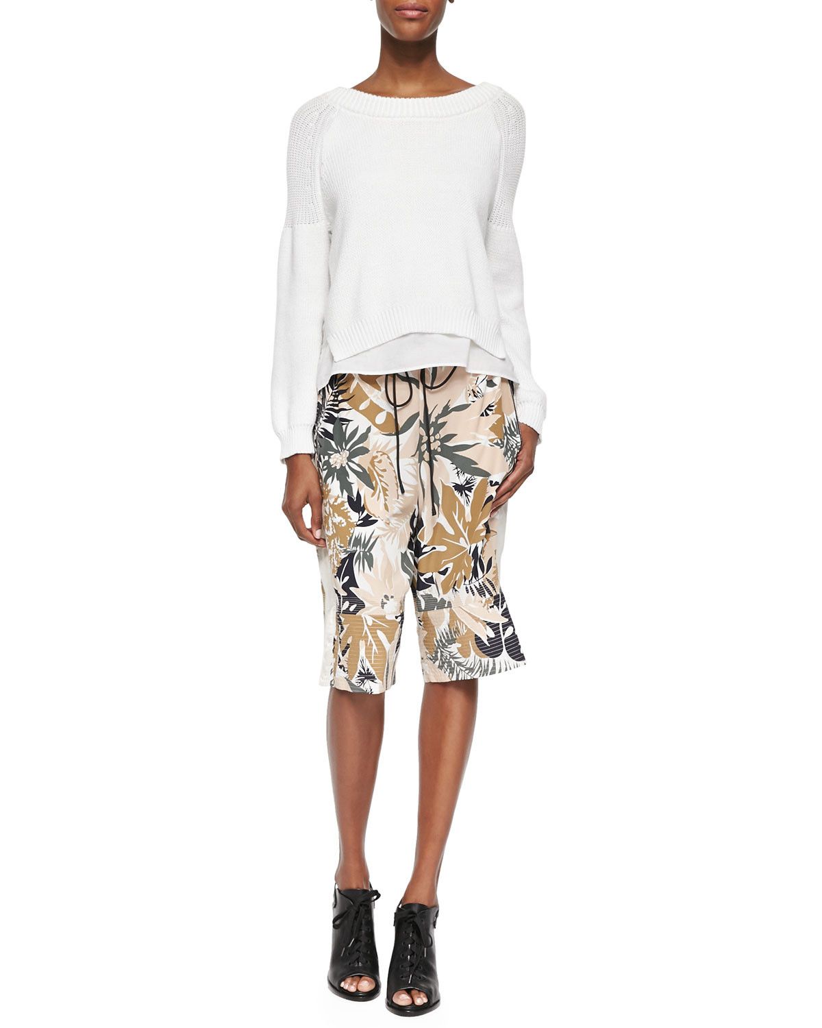 Rag & Bone RAG & BONE Yuri silk floral bermuda boxing shorts XS / 2 US Size 26" / US 2 / IT 38 - 2 Thumbnail