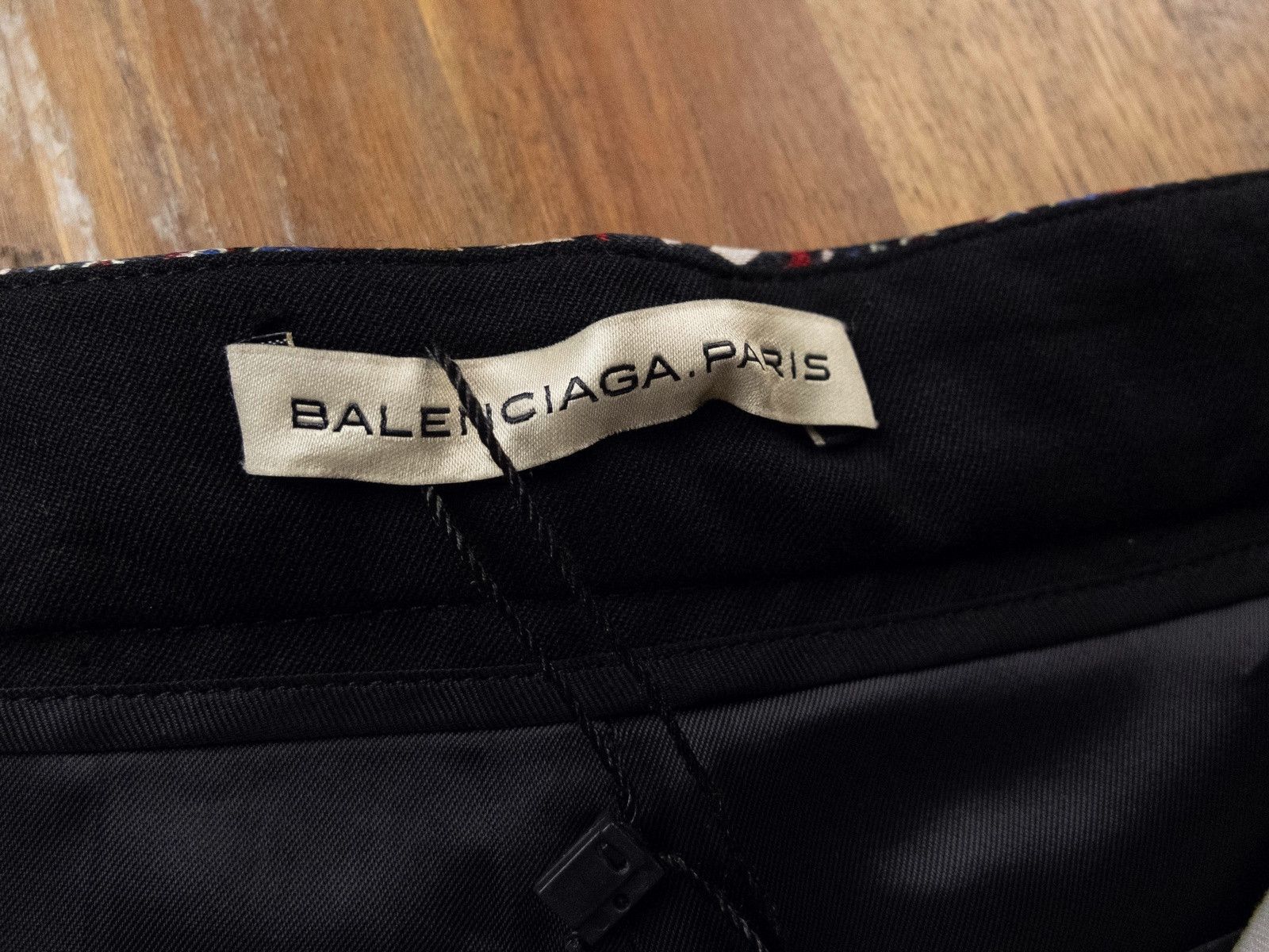 Balenciaga BALENCIAGA black pants paisley print trousers 36 FR / 4 US Size 26" / US 2 / IT 38 - 5 Thumbnail
