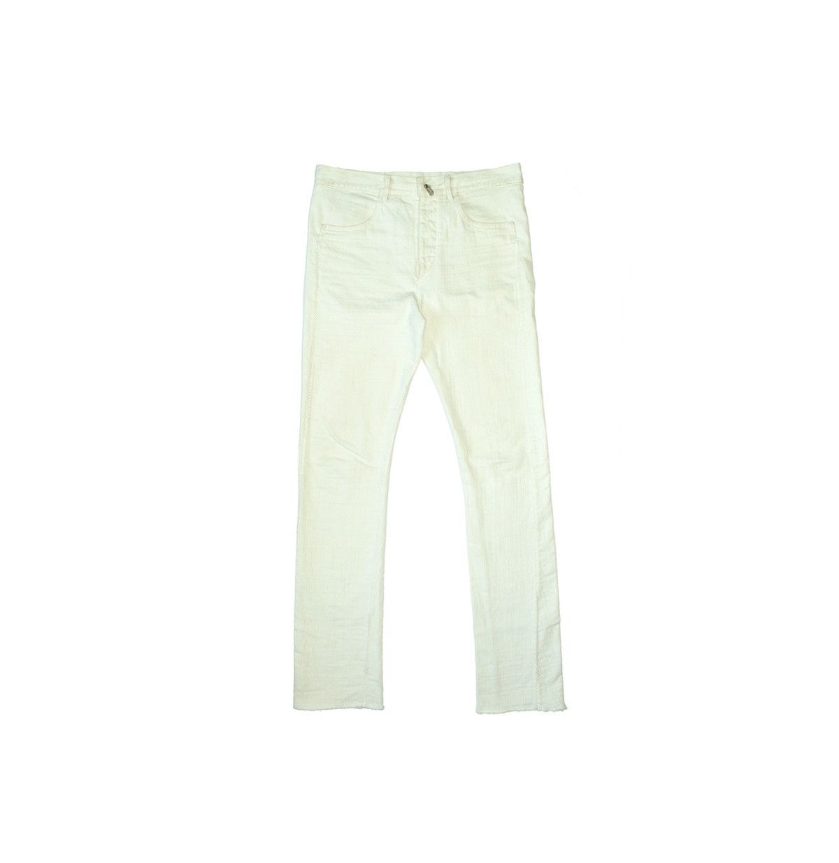 Image of Carol Christian Poell Fw2006 Overlock Stitch Denim in White, Men's (Size 30)