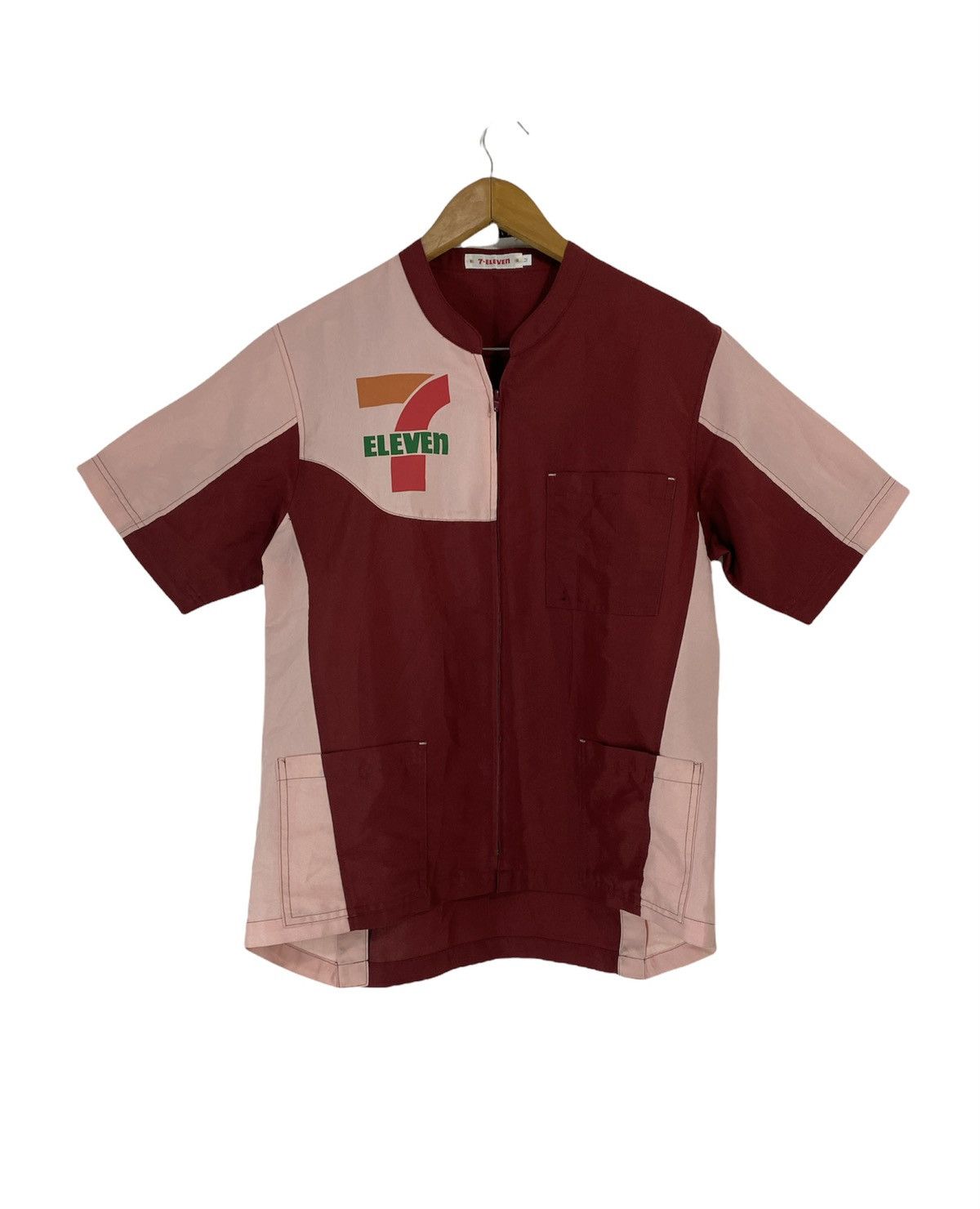 Japanese Brand × Uniform Wares × Vintage Vintage 90’s 7 Eleven Uniform Multicolour Design Big Logo Size US M / EU 48-50 / 2 - 1 Thumbnail