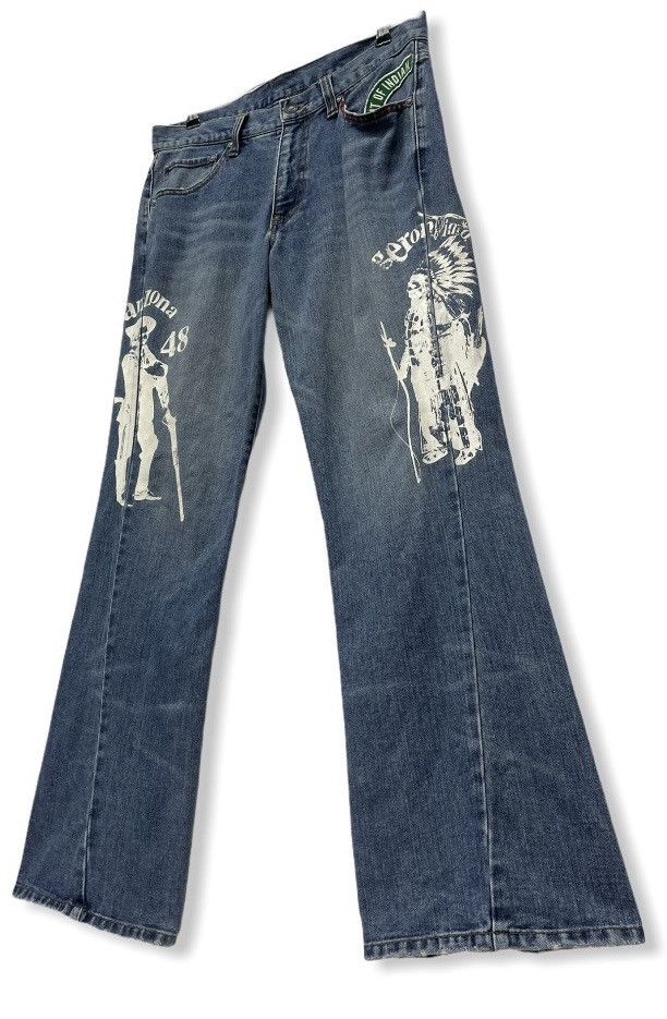 Native Vintage GERONIMO Apache Tribe History in a Pair of Jeans Size US 31 - 3 Thumbnail