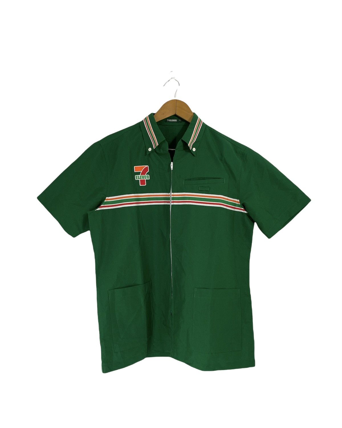 Uniform Wares × Vintage Vintage 90’s 7 Eleven Uniform Worker Embroidered Logo Design Size US L / EU 52-54 / 3 - 1 Thumbnail