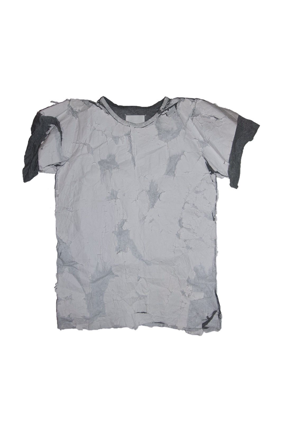 image of Maison Margiela Ss 2010 Defile Paper Tee in White, Men's (Size Medium)