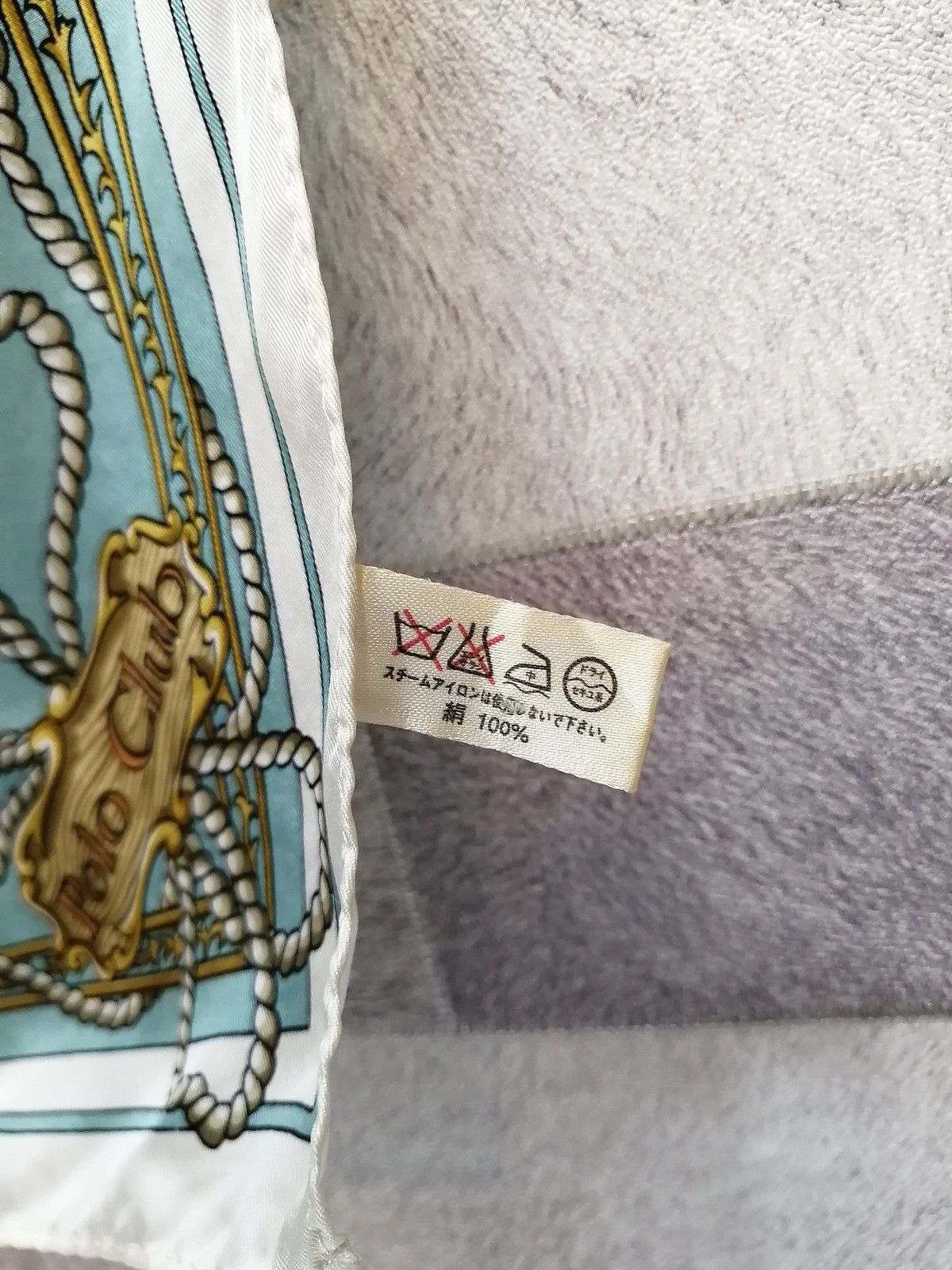 Beverly Hills Polo Club × Other × Vintage Vintage Polo Club Baroque and Flag Design Silk Scarf Size ONE SIZE - 6 Thumbnail