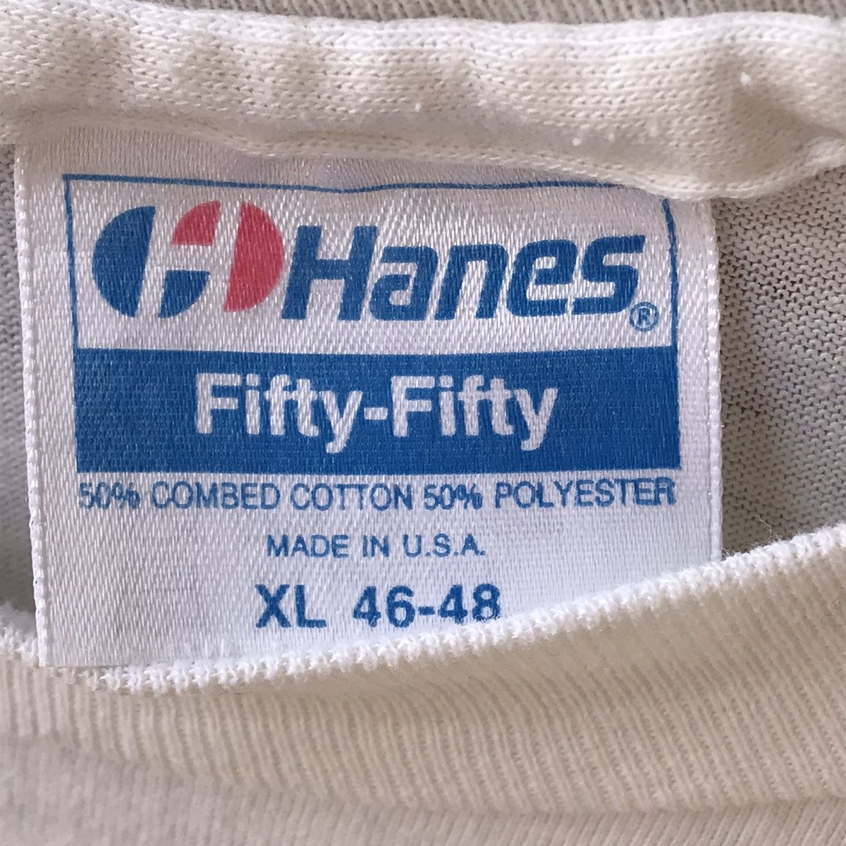Hanes × Vintage Vintage Hanes Single Stitch T-shirt Size US XL / EU 56 / 4 - 3 Thumbnail