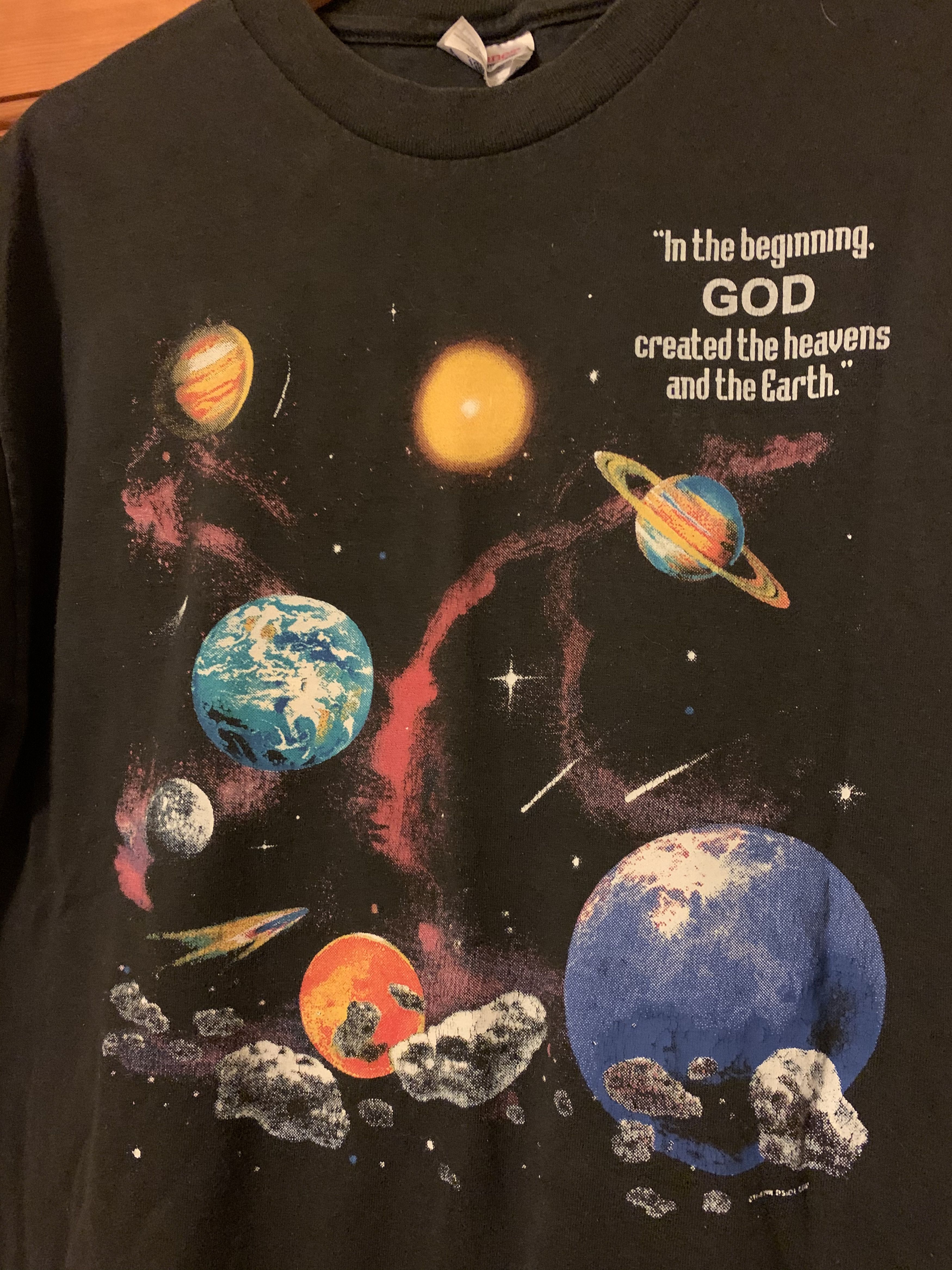 Vintage RARE* Vintage Outer Space God Heavens Earth Religious Shirt Size US M / EU 48-50 / 2 - 3 Thumbnail