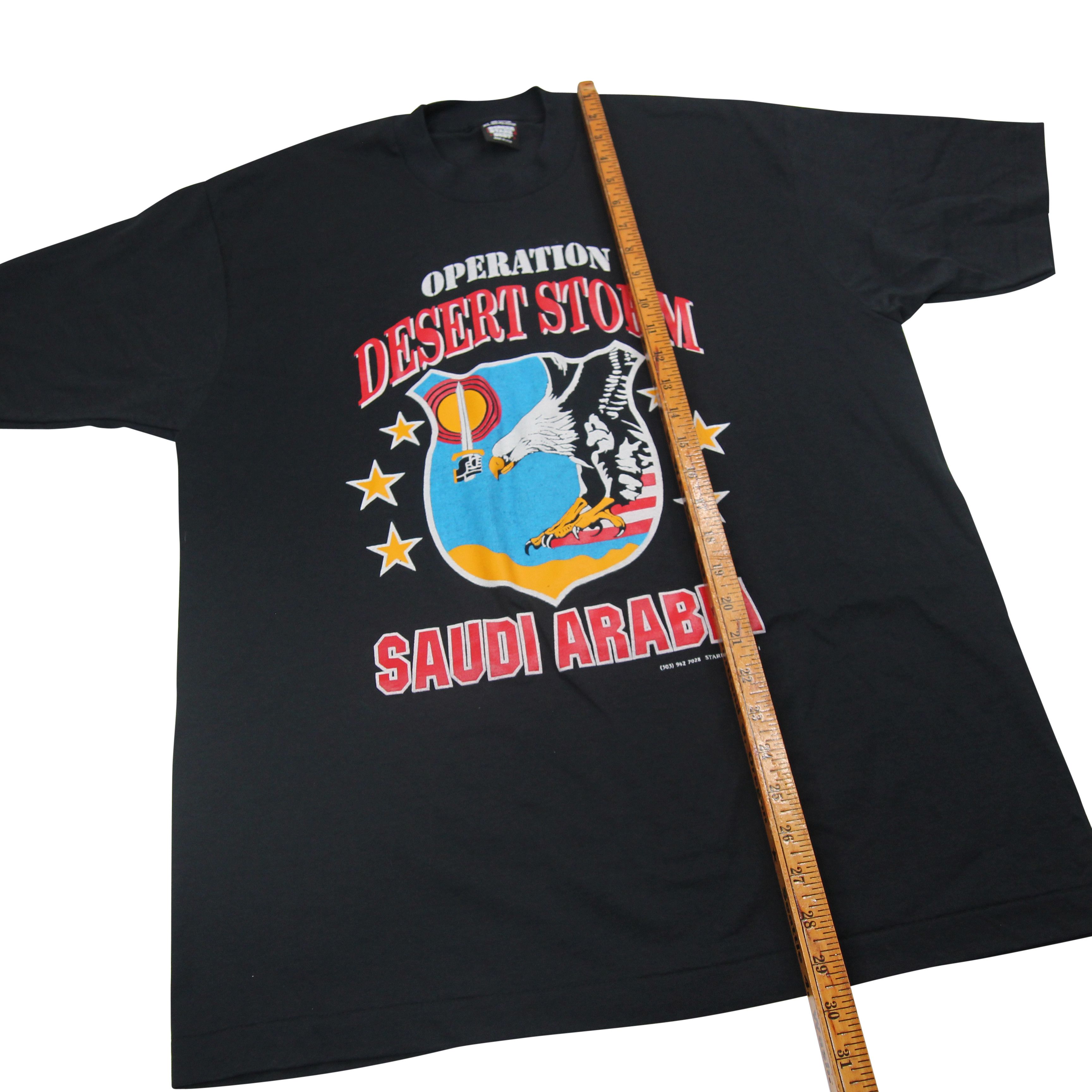 Vintage Vintage 1991 Operation Desert Storm Graphic T Shirts Size US XL / EU 56 / 4 - 7 Thumbnail