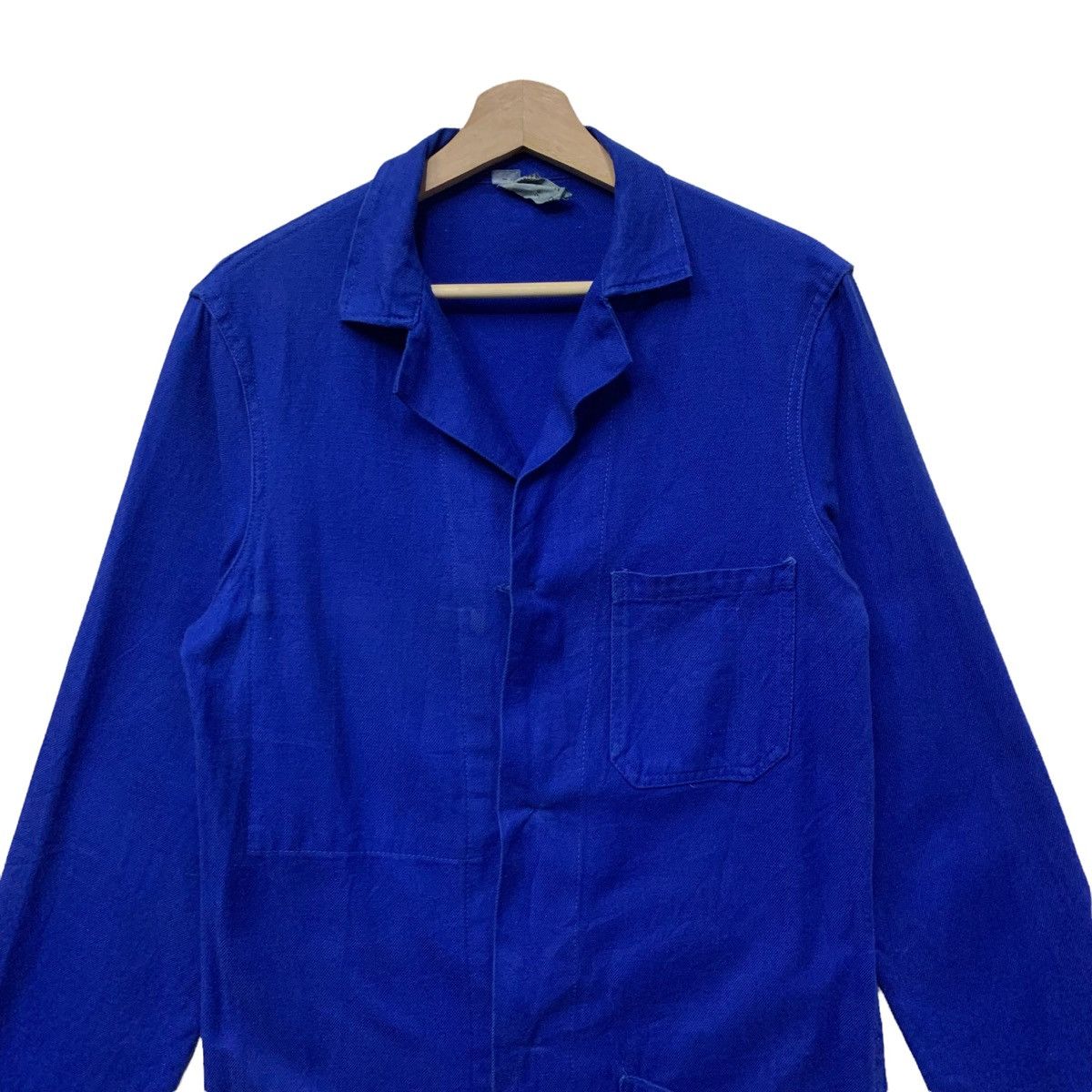 Le Laboureur Vintage French Workwear Long Parka Blue Work Jacket Size US XS / EU 42 / 0 - 2 Thumbnail