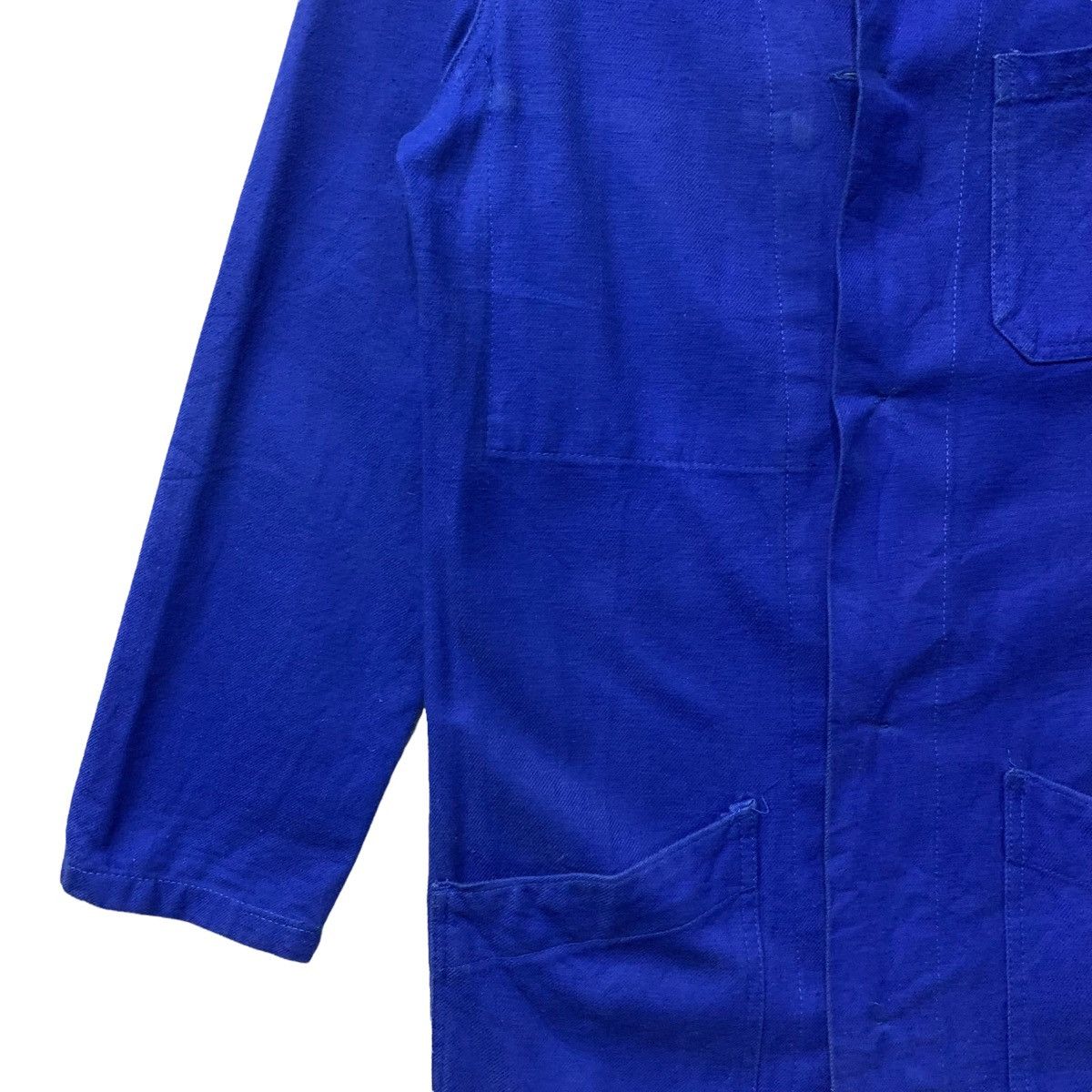 Le Laboureur Vintage French Workwear Long Parka Blue Work Jacket Size US XS / EU 42 / 0 - 5 Thumbnail