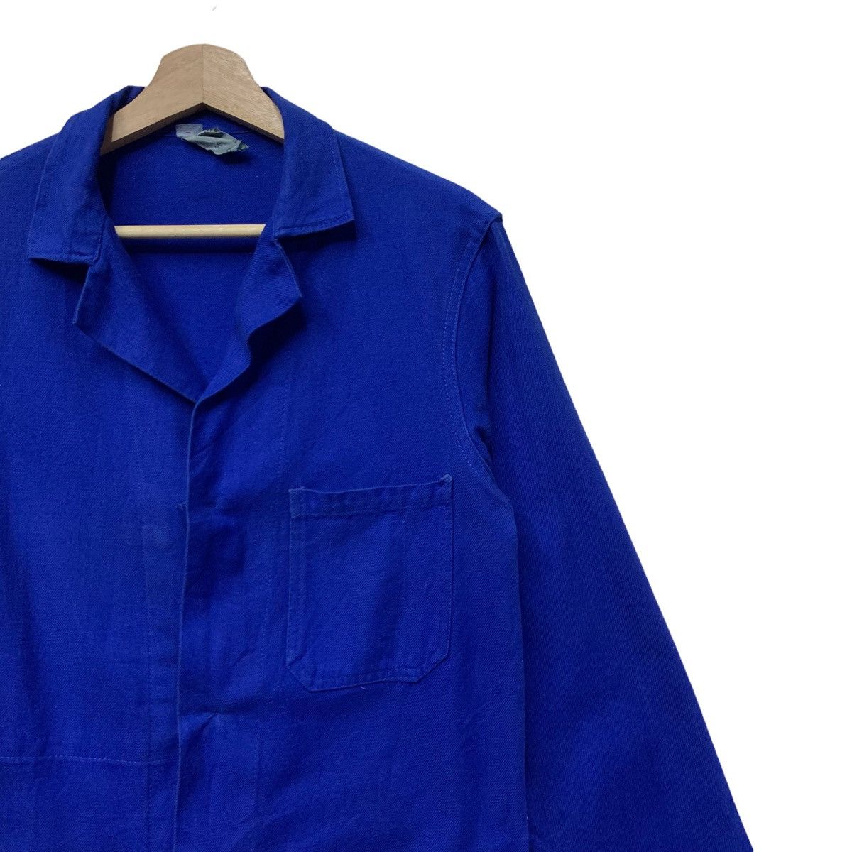 Le Laboureur Vintage French Workwear Long Parka Blue Work Jacket Size US XS / EU 42 / 0 - 3 Thumbnail