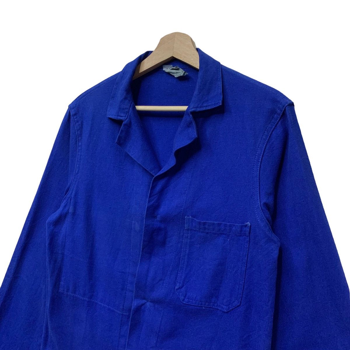 Le Laboureur Vintage French Workwear Long Parka Blue Work Jacket Size US XS / EU 42 / 0 - 7 Thumbnail