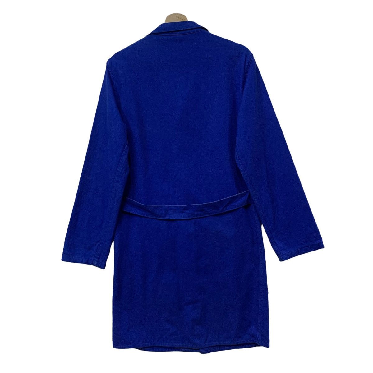 Le Laboureur Vintage French Workwear Long Parka Blue Work Jacket Size US XS / EU 42 / 0 - 8 Thumbnail