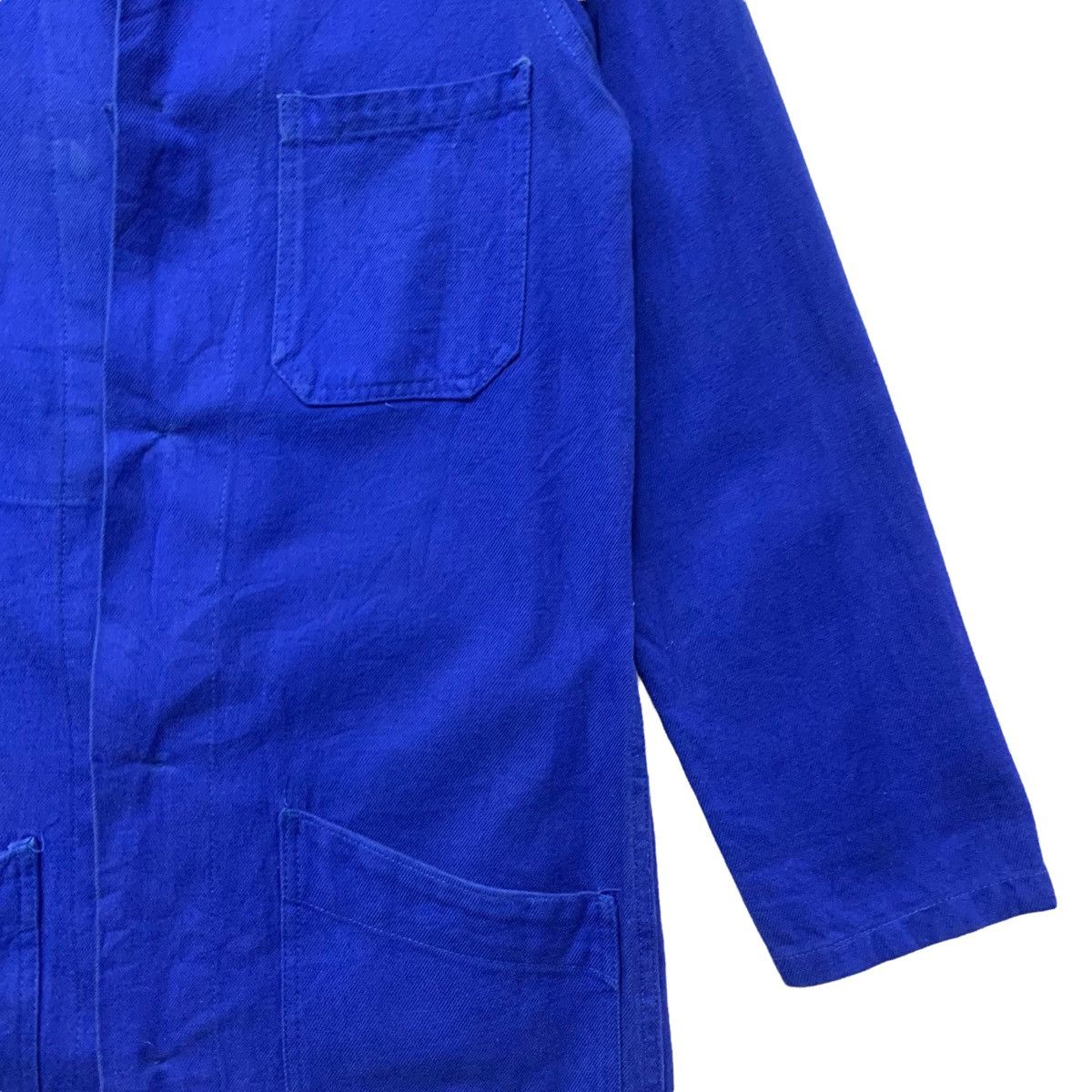 Le Laboureur Vintage French Workwear Long Parka Blue Work Jacket Size US XS / EU 42 / 0 - 6 Thumbnail