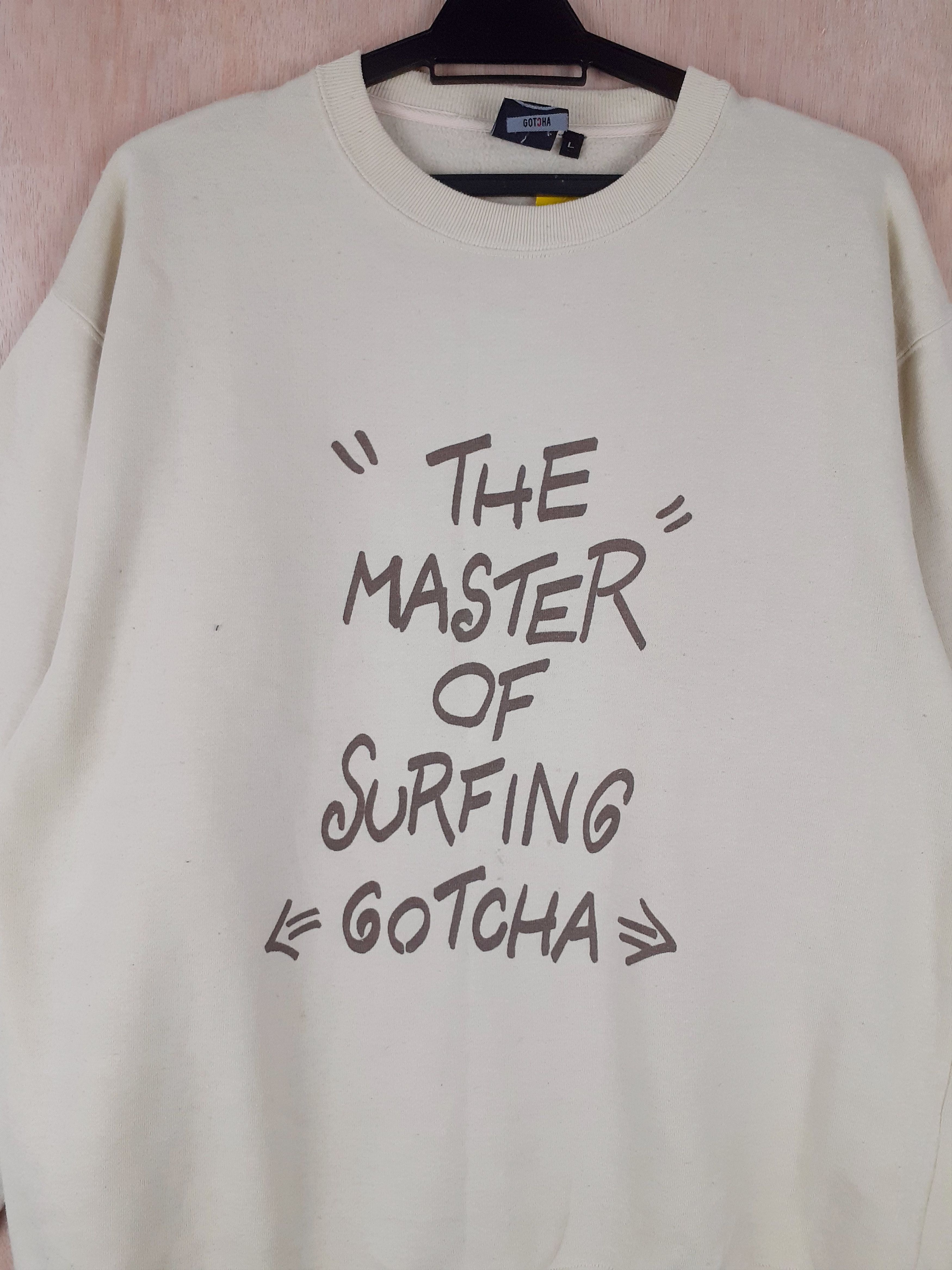Gotcha Gotcha surf light yellow sweater sweatshirt #3061 Size US L / EU 52-54 / 3 - 2 Thumbnail