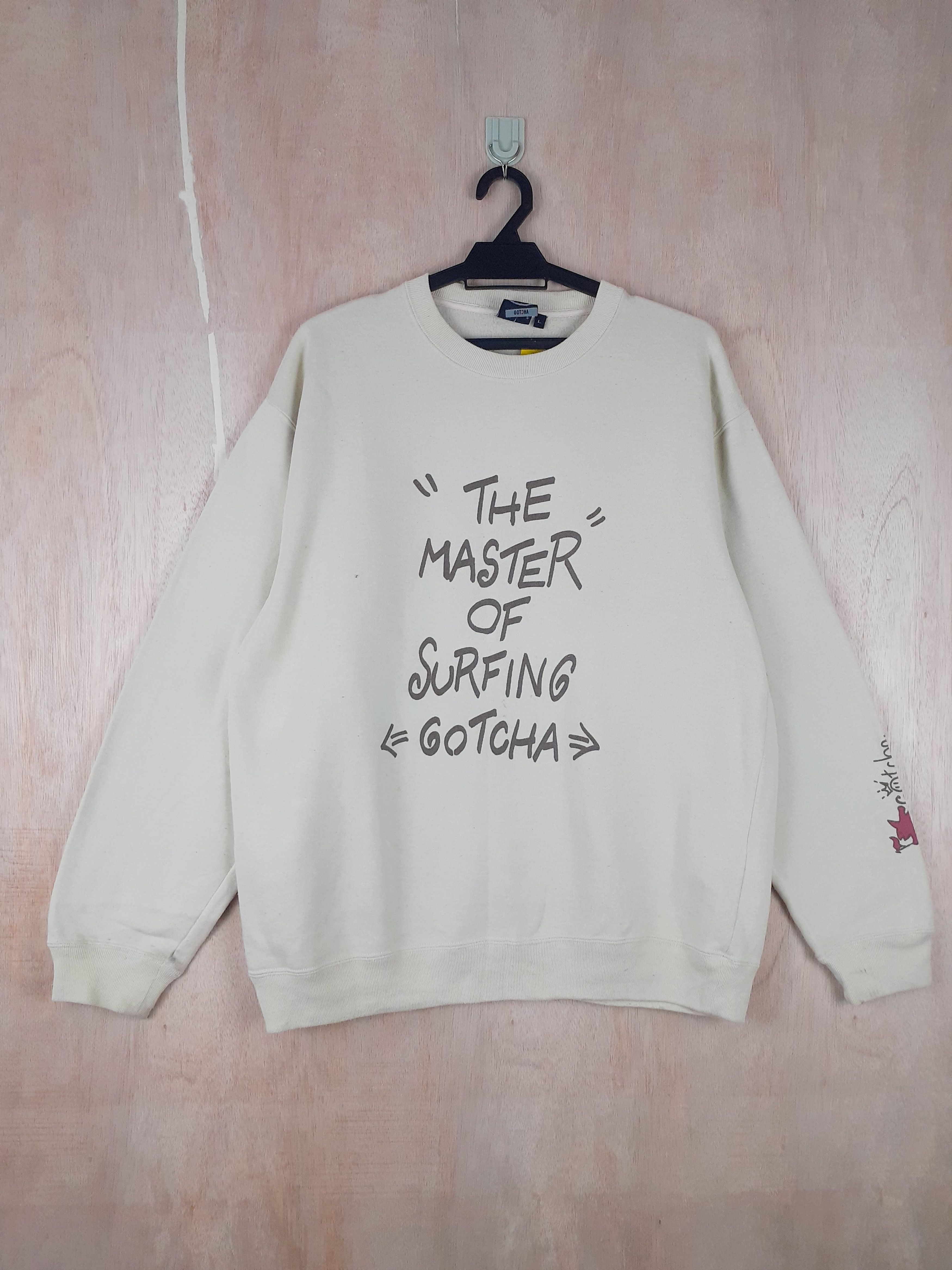 Gotcha Gotcha surf light yellow sweater sweatshirt #3061 Size US L / EU 52-54 / 3 - 1 Thumbnail