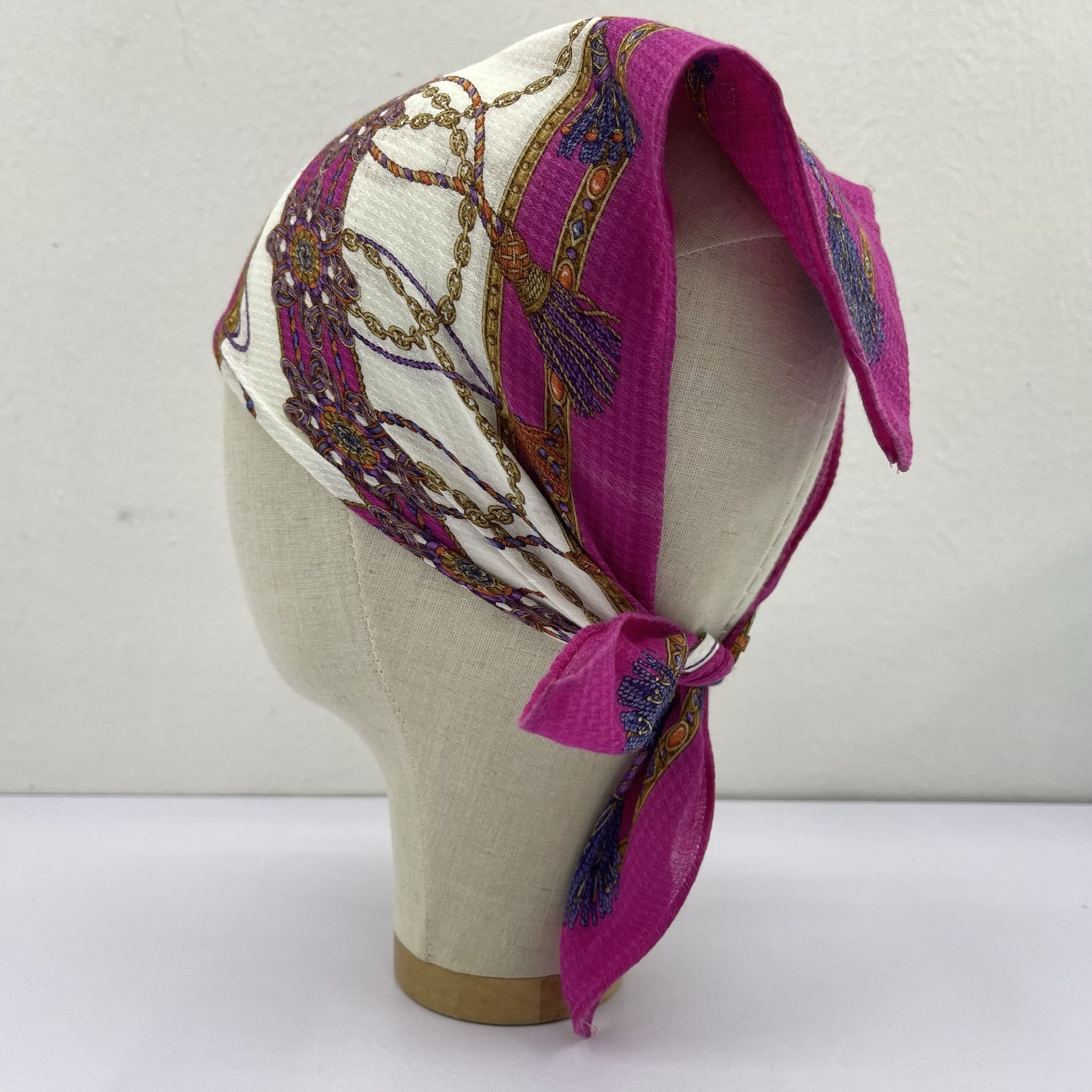 Celine Vintage Celine Headscarf Neckerchief Handkerchief- 4110 Size ONE SIZE - 2 Thumbnail