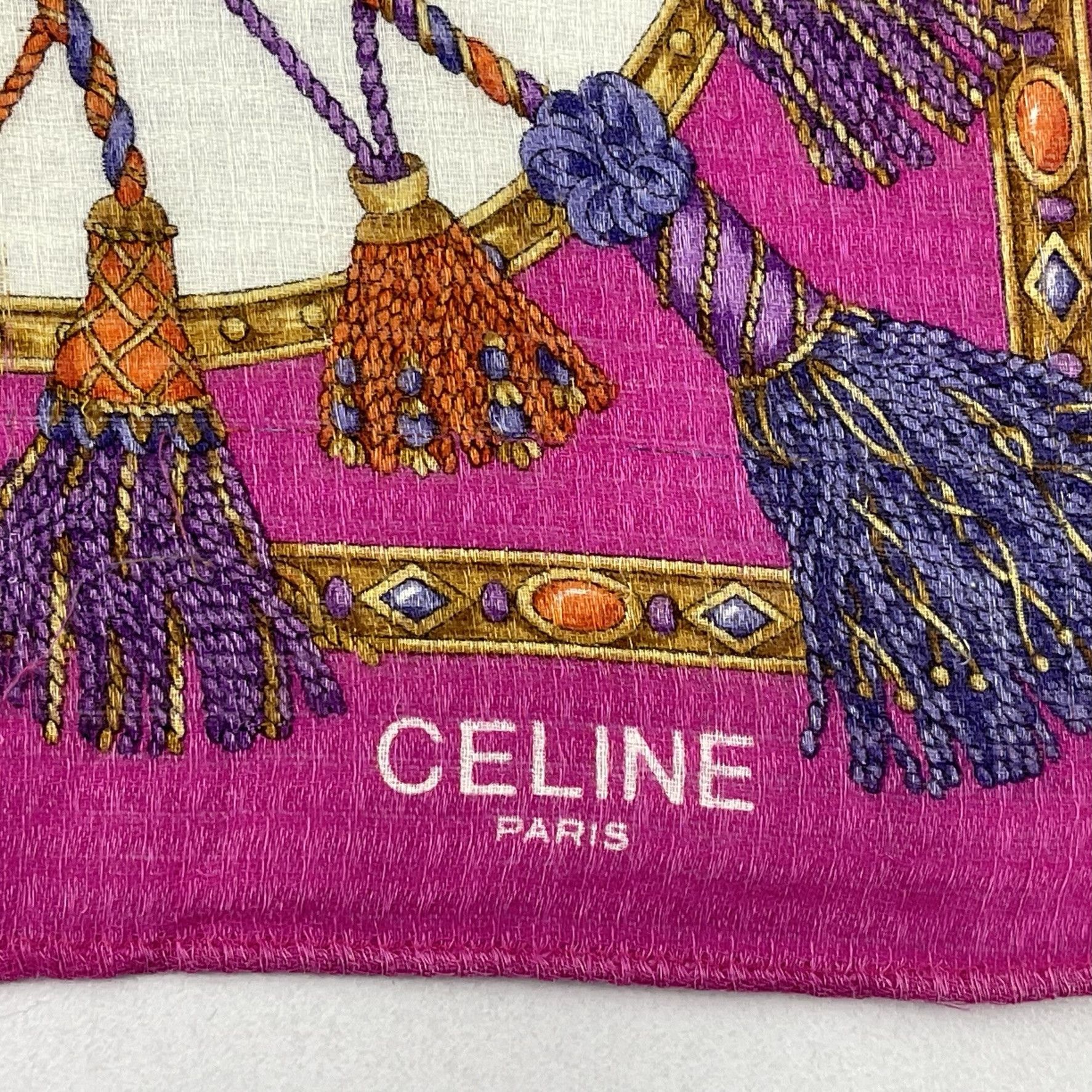 Celine Vintage Celine Headscarf Neckerchief Handkerchief- 4110 Size ONE SIZE - 8 Thumbnail