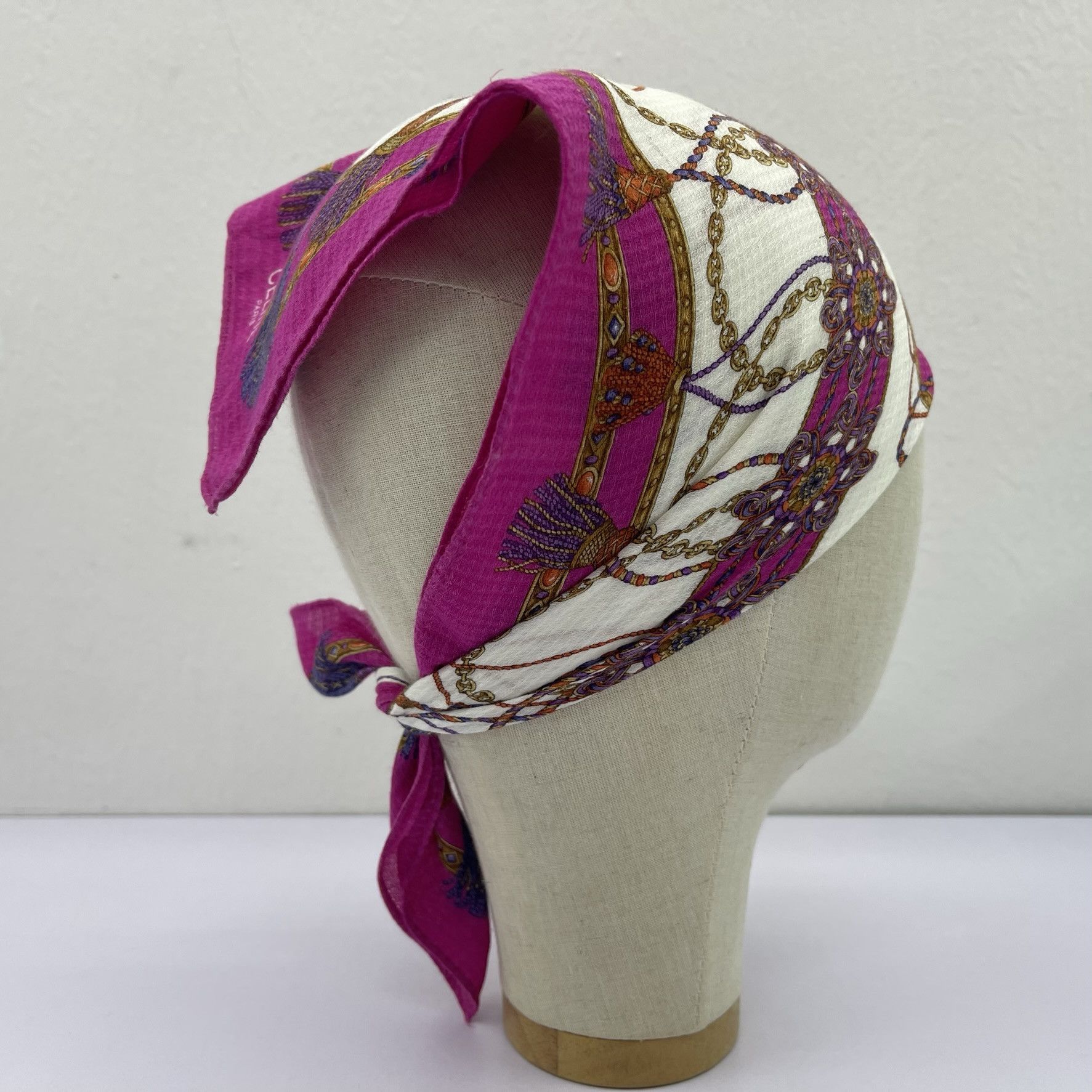 Celine Vintage Celine Headscarf Neckerchief Handkerchief- 4110 Size ONE SIZE - 4 Thumbnail