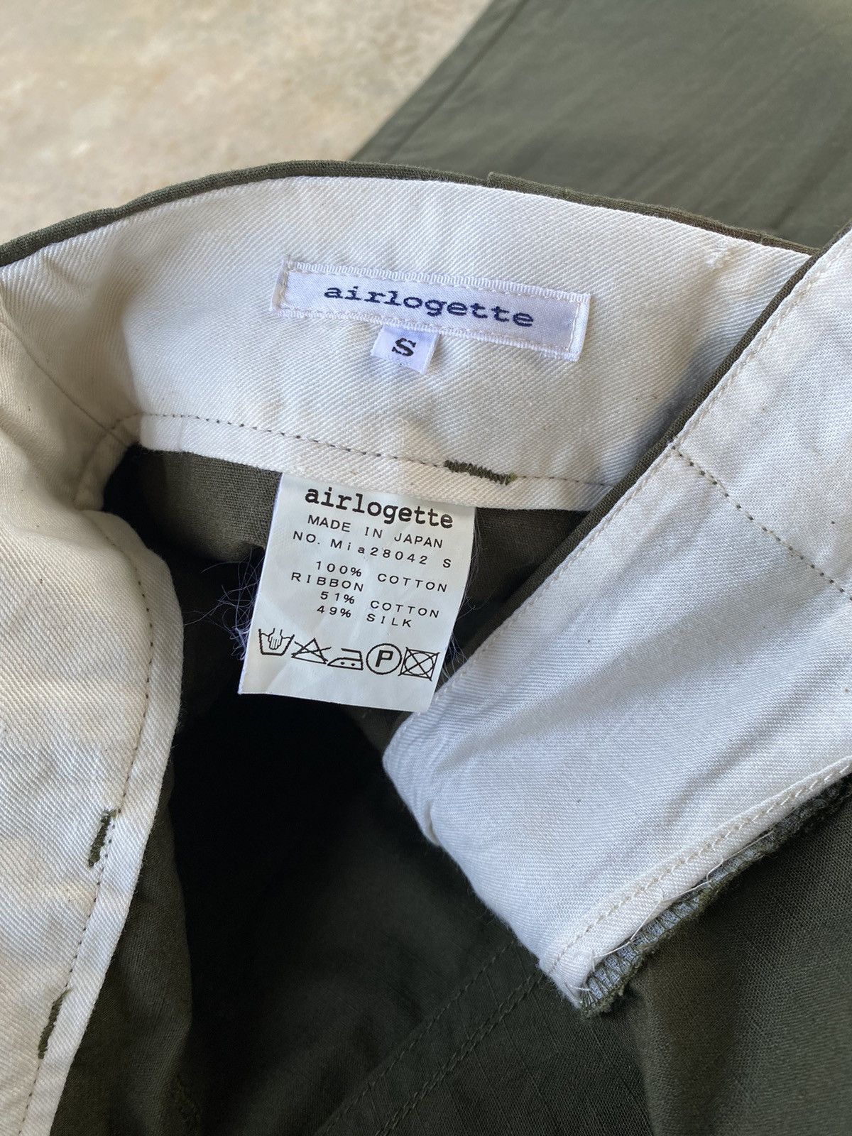 Japanese Brand Vintage Airlogette Wide Leg Bush Pants Size 28" / US 6 / IT 42 - 11 Thumbnail