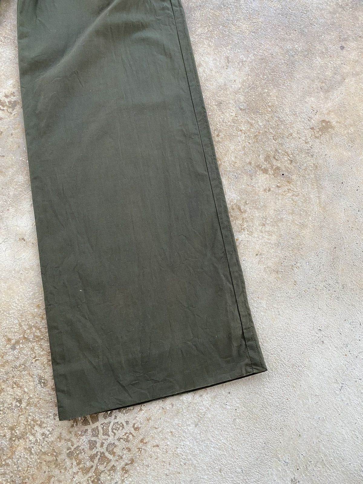 Japanese Brand Vintage Airlogette Wide Leg Bush Pants Size 28" / US 6 / IT 42 - 9 Thumbnail
