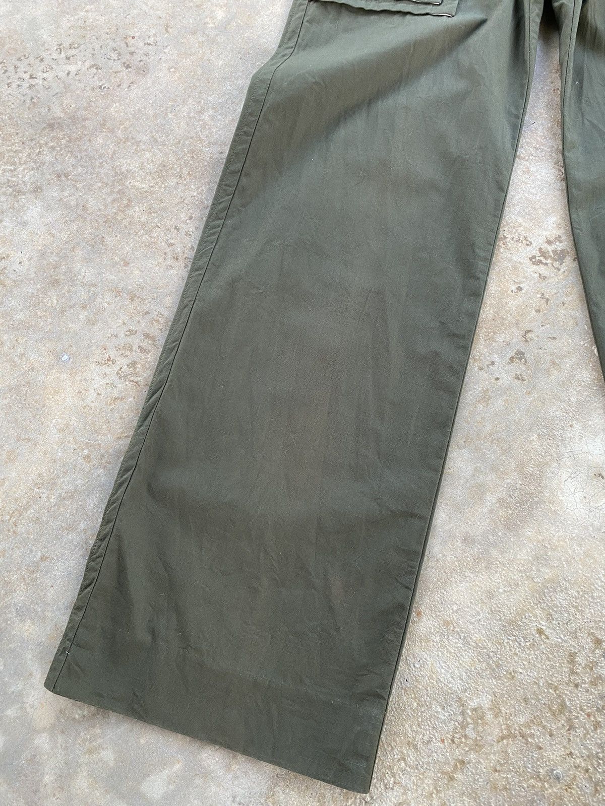 Japanese Brand Vintage Airlogette Wide Leg Bush Pants Size 28" / US 6 / IT 42 - 10 Thumbnail