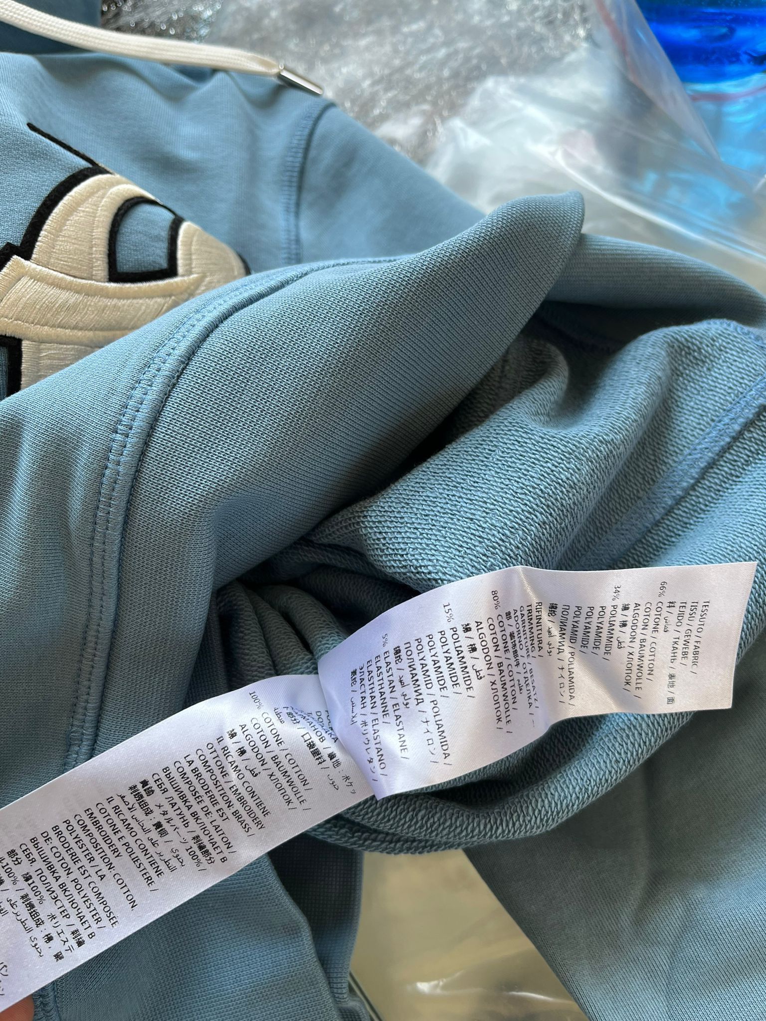 Alexander McQueen Hoodie in Sky Blue Size US M / EU 48-50 / 2 - 11 Thumbnail