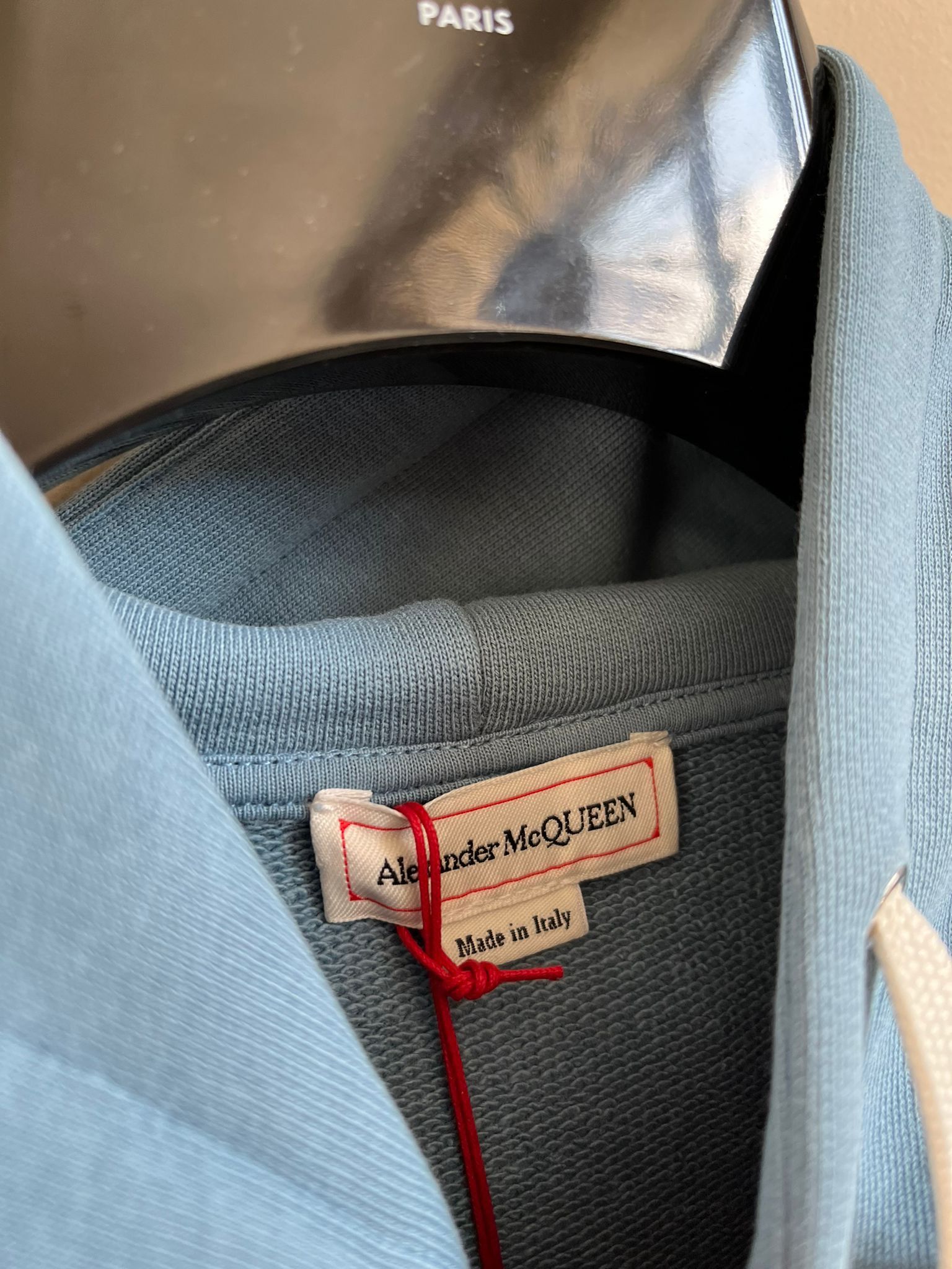 Alexander McQueen Hoodie in Sky Blue Size US M / EU 48-50 / 2 - 7 Thumbnail