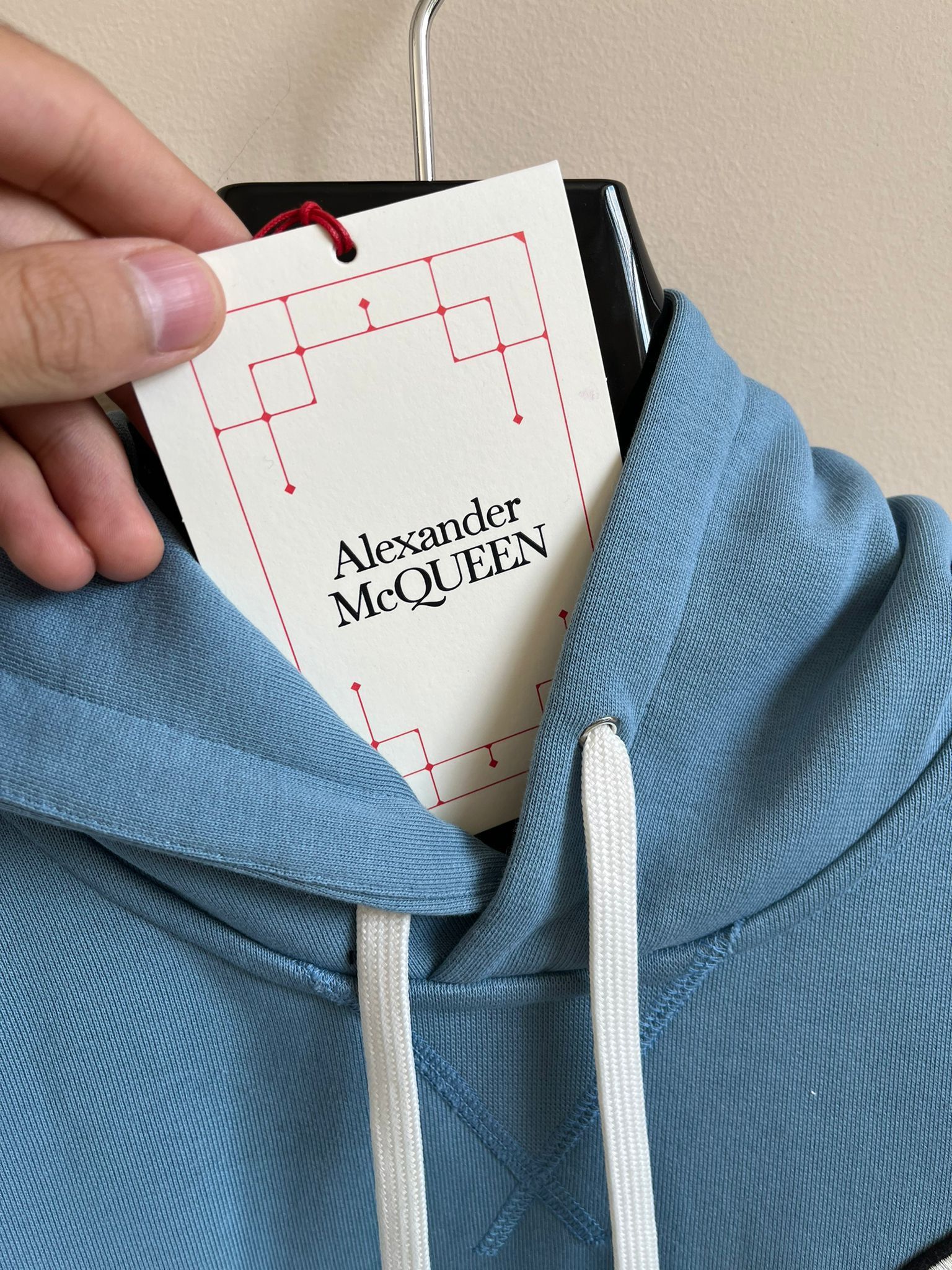Alexander McQueen Hoodie in Sky Blue Size US M / EU 48-50 / 2 - 8 Thumbnail