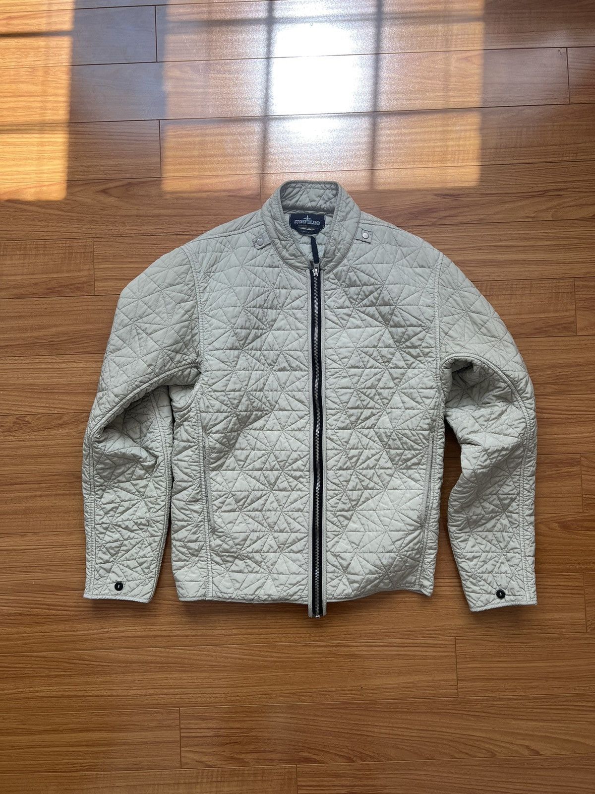 Stone Island Stone Island Shadow Project Light Green Quilted Liner Jacket |  Grailed