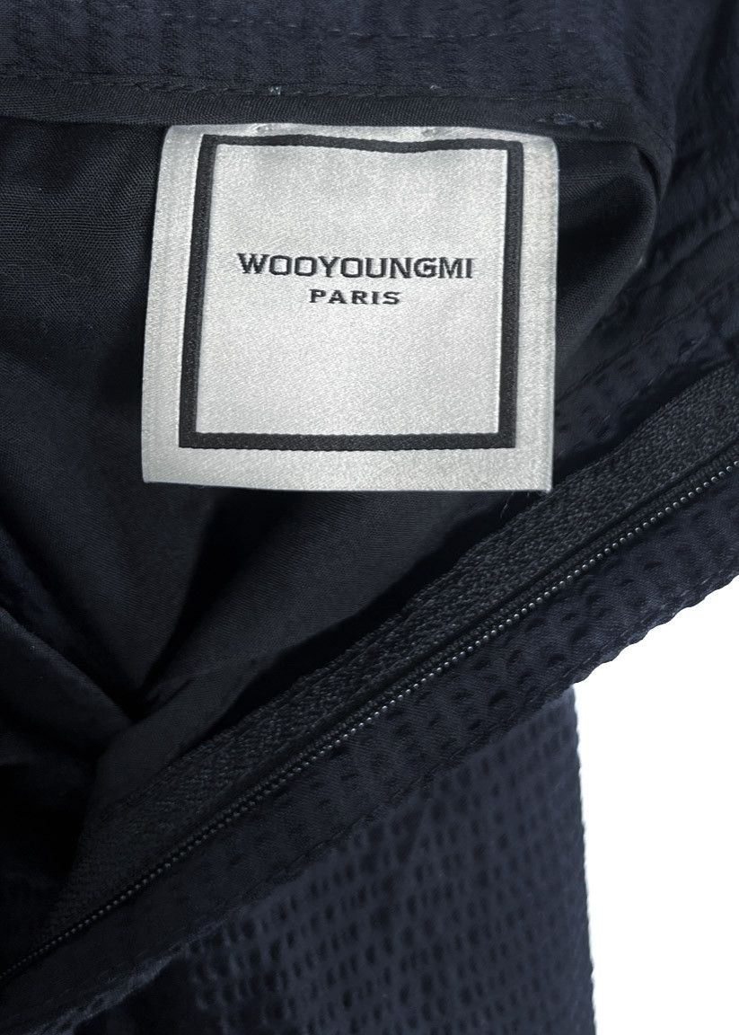 Wooyoungmi Wooyoungmi Navy Blue Seeksucker Belted Bermuda Shorts Size US 31 - 5 Thumbnail