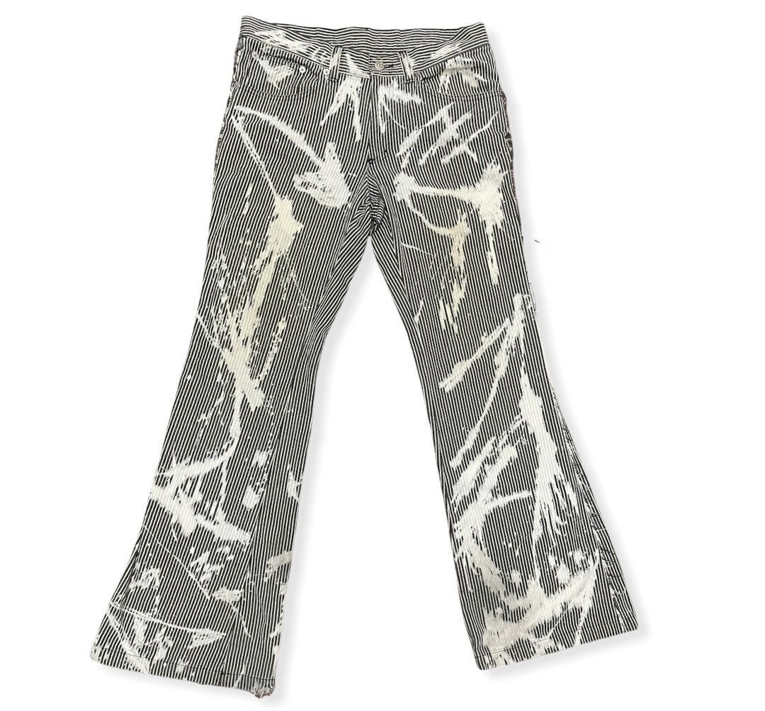 Japanese Brand Vintage Tornado Marts Painter Art Wide Leg Jeans Size 32" / US 10 / IT 46 - 2 Thumbnail