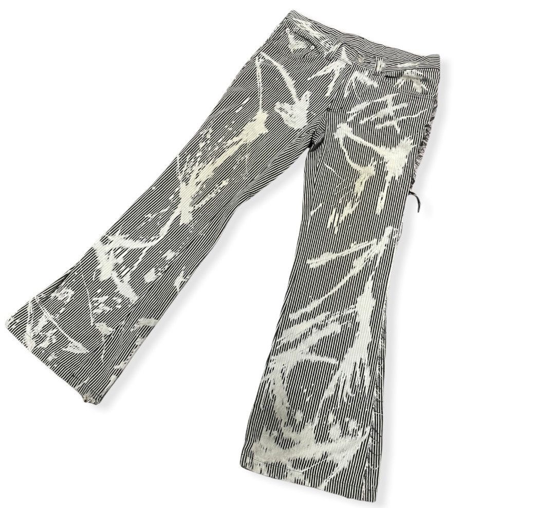 Japanese Brand Vintage Tornado Marts Painter Art Wide Leg Jeans Size 32" / US 10 / IT 46 - 4 Thumbnail