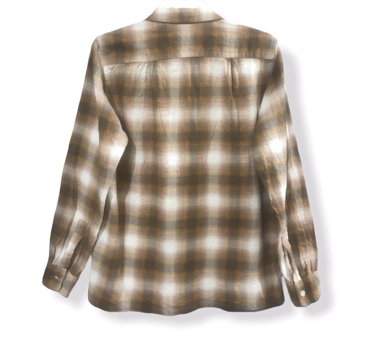 Beams Plus Vintage Beams Japan Shadow Plaid Checkered Flannel Shirts Size US S / EU 44-46 / 1 - 4 Thumbnail