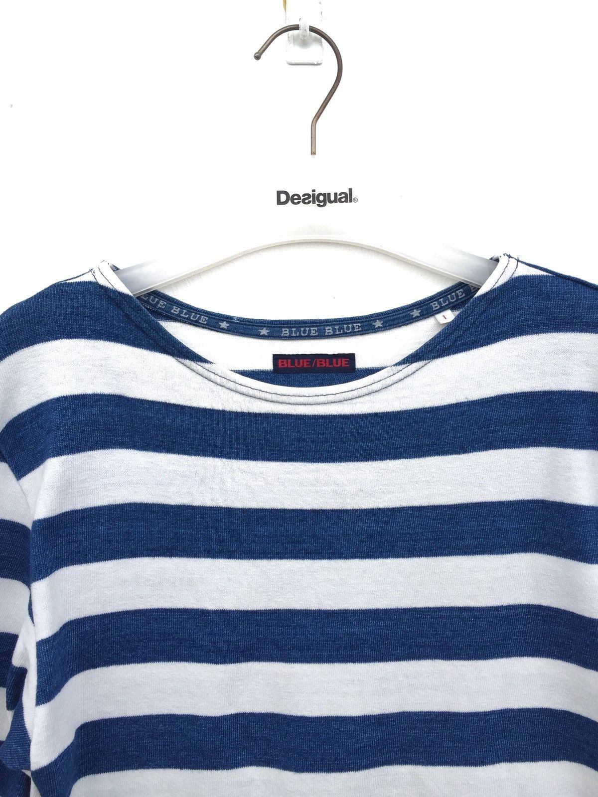 Blue Blue Japan × HOLLYWOOD RANCH MARKET × Japan Blue Vintage BLUE BLUE Stripes Shirt inspired by Kurt Cobain Size US S / EU 44-46 / 1 - 4 Thumbnail