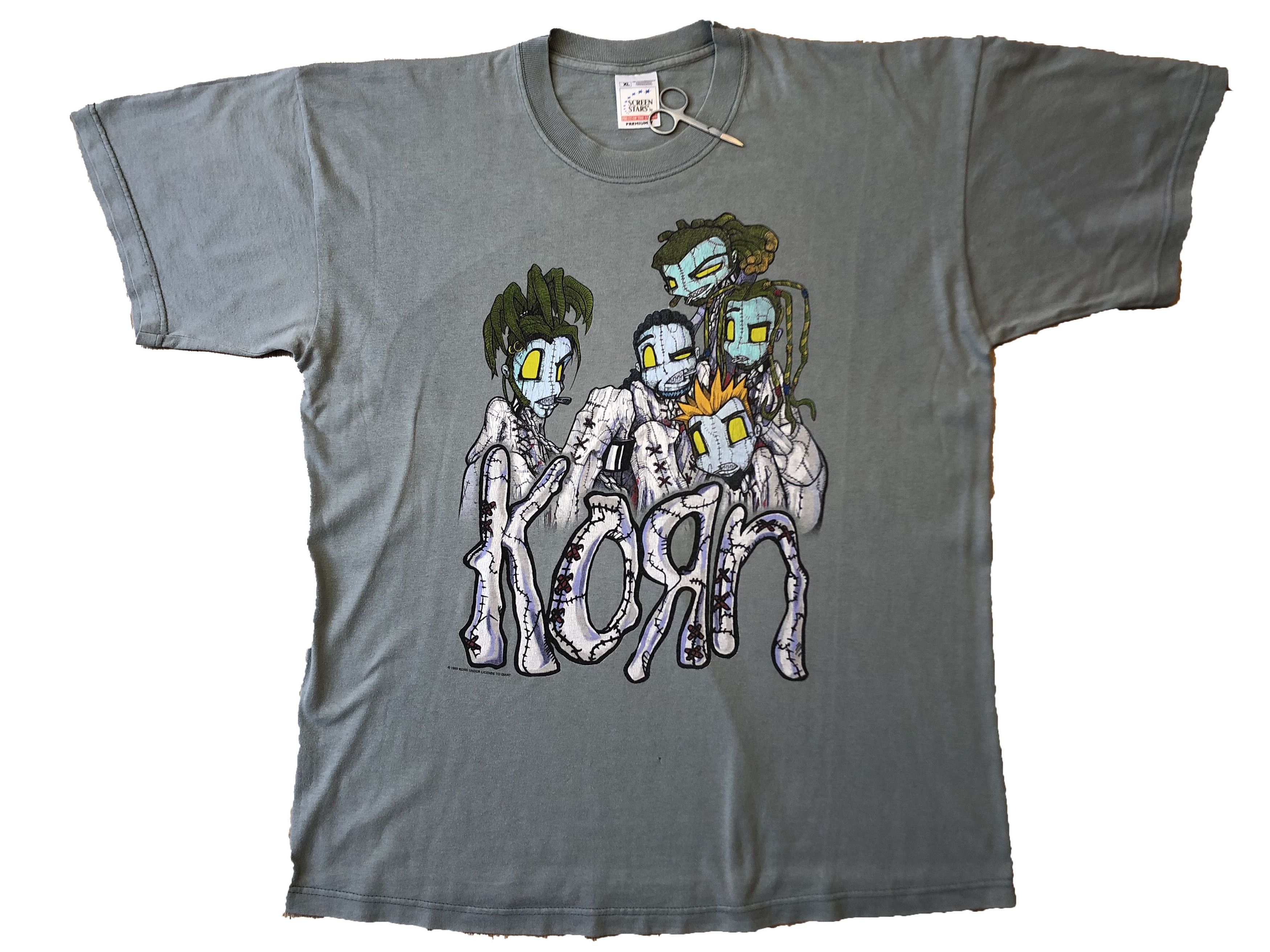 Vintage Vintage Korn Anime Design Band Tee y2k Hype like Metallica