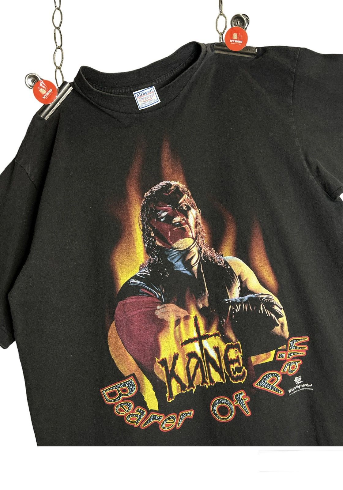 WWF/90s'、ヴィンテージ、kane.オフィシャルTシャツ、XL WWF/90s'、ヴィンテージ、kane.オフィシャルTシャツ、XL - メルカリ