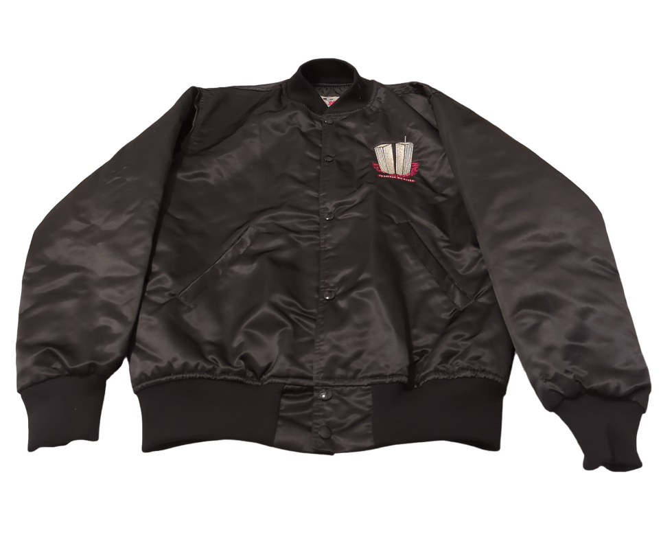 Japanese Brand × Vintage GAME SPORTWEAR 9/11 Twin Towers Memorial Varsity Jacket Size US S / EU 44-46 / 1 - 2 Thumbnail