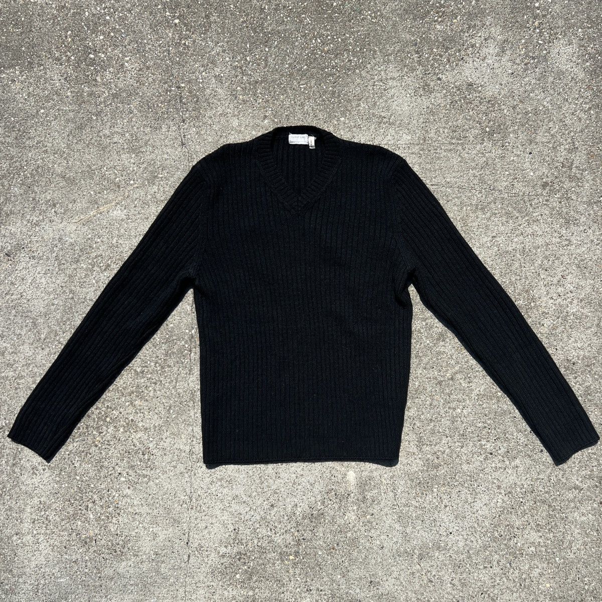image of 1998 Helmut Lang Knit Sweater in Black, Men's (Size XL)