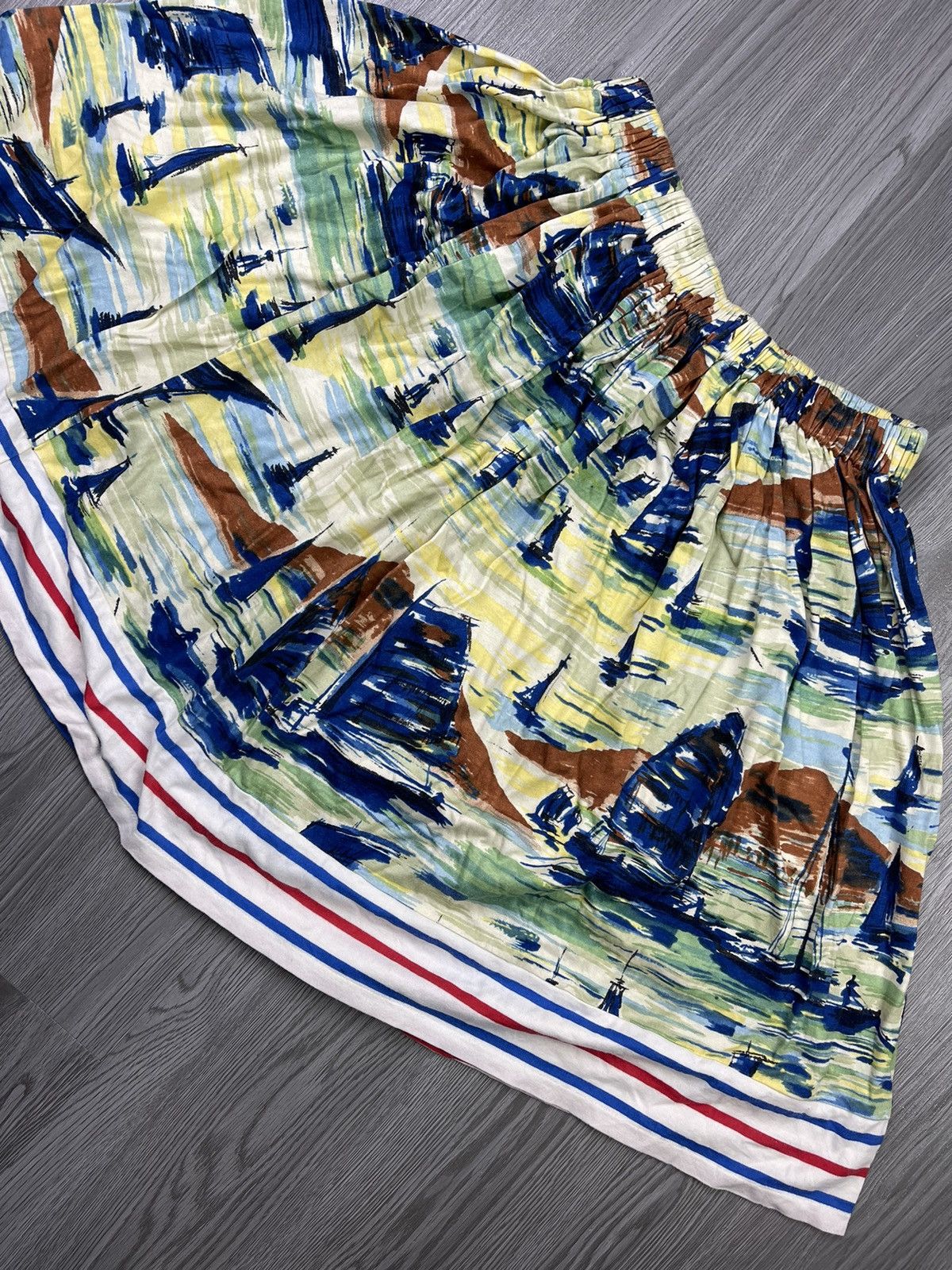 Issey Miyake × Sunao Kuwahara SunaoKuwahara Issey Miyake Hawaiian Art Cotton Skirt Size 30" / US 8 / IT 44 - 5 Thumbnail