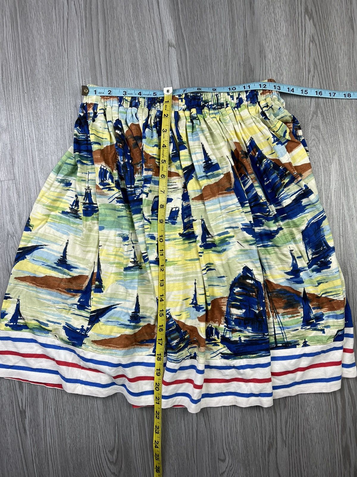 Issey Miyake × Sunao Kuwahara SunaoKuwahara Issey Miyake Hawaiian Art Cotton Skirt Size 30" / US 8 / IT 44 - 7 Thumbnail