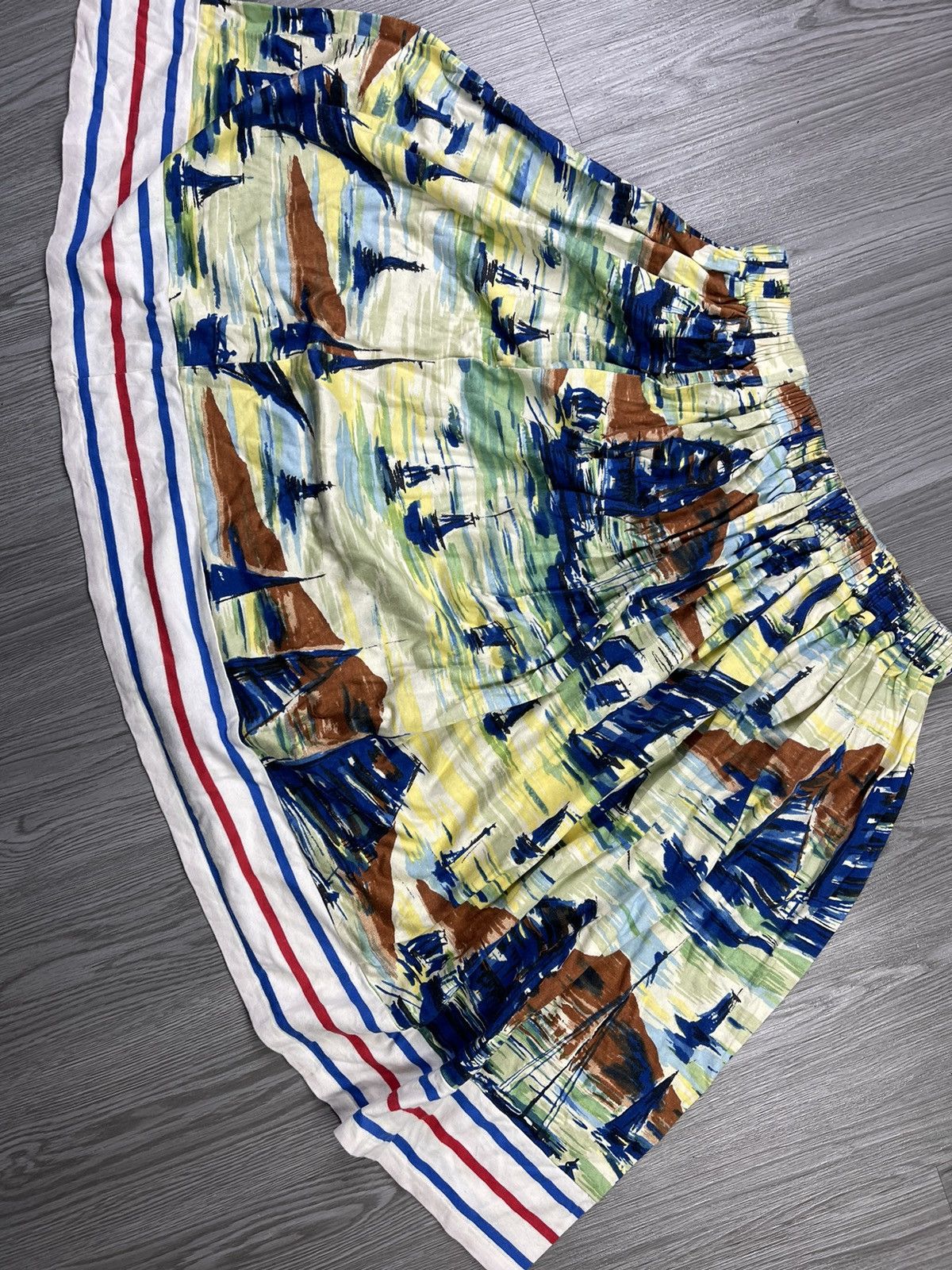 Issey Miyake × Sunao Kuwahara SunaoKuwahara Issey Miyake Hawaiian Art Cotton Skirt Size 30" / US 8 / IT 44 - 2 Thumbnail