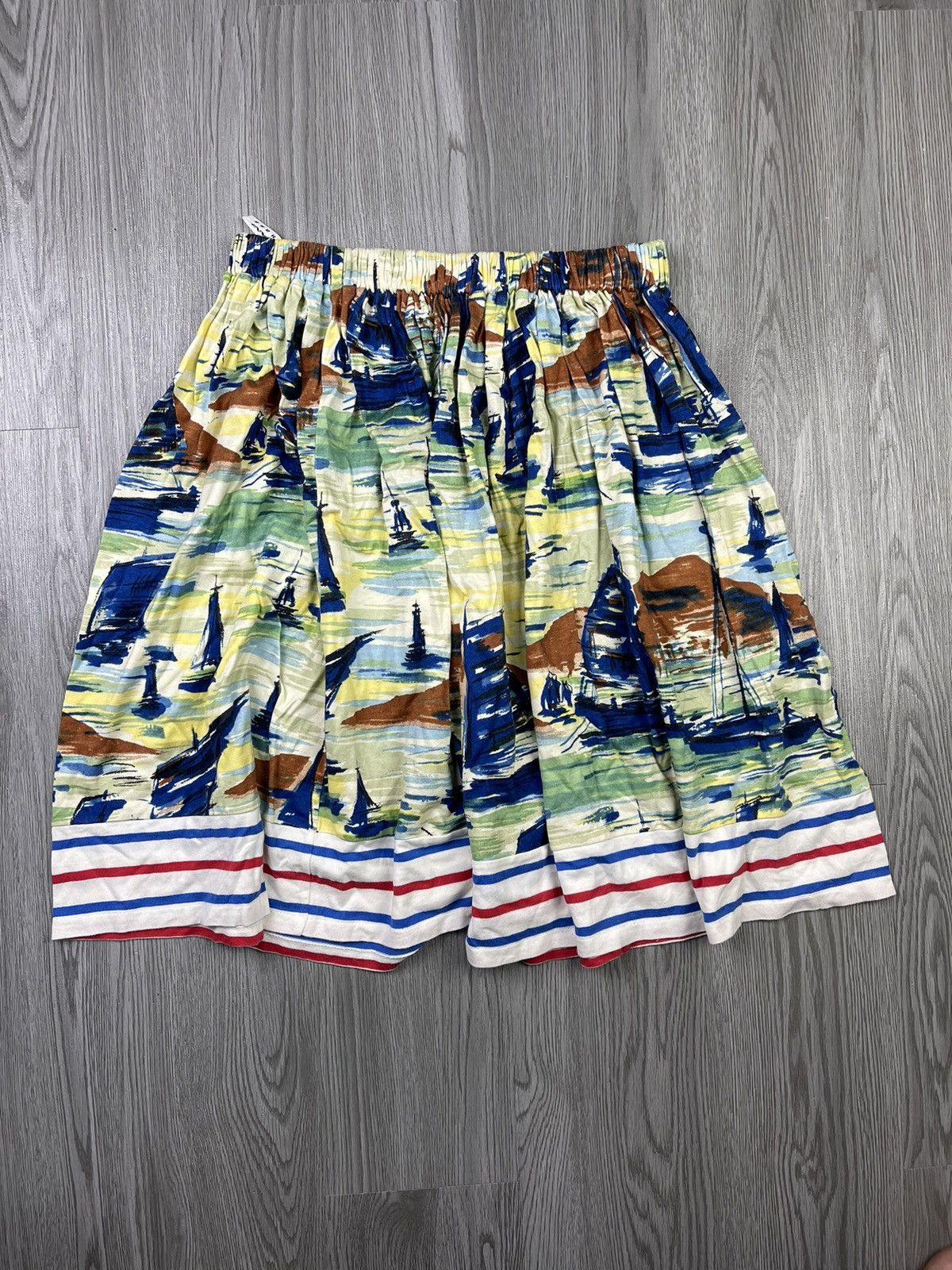 Issey Miyake × Sunao Kuwahara SunaoKuwahara Issey Miyake Hawaiian Art Cotton Skirt Size 30" / US 8 / IT 44 - 1 Thumbnail