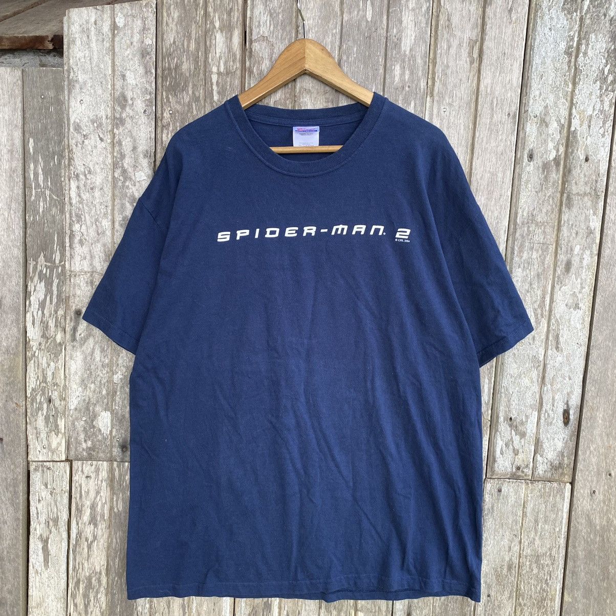 Vintage Faded 2004 Spiderman-2 Movie PROMO ERD TEE