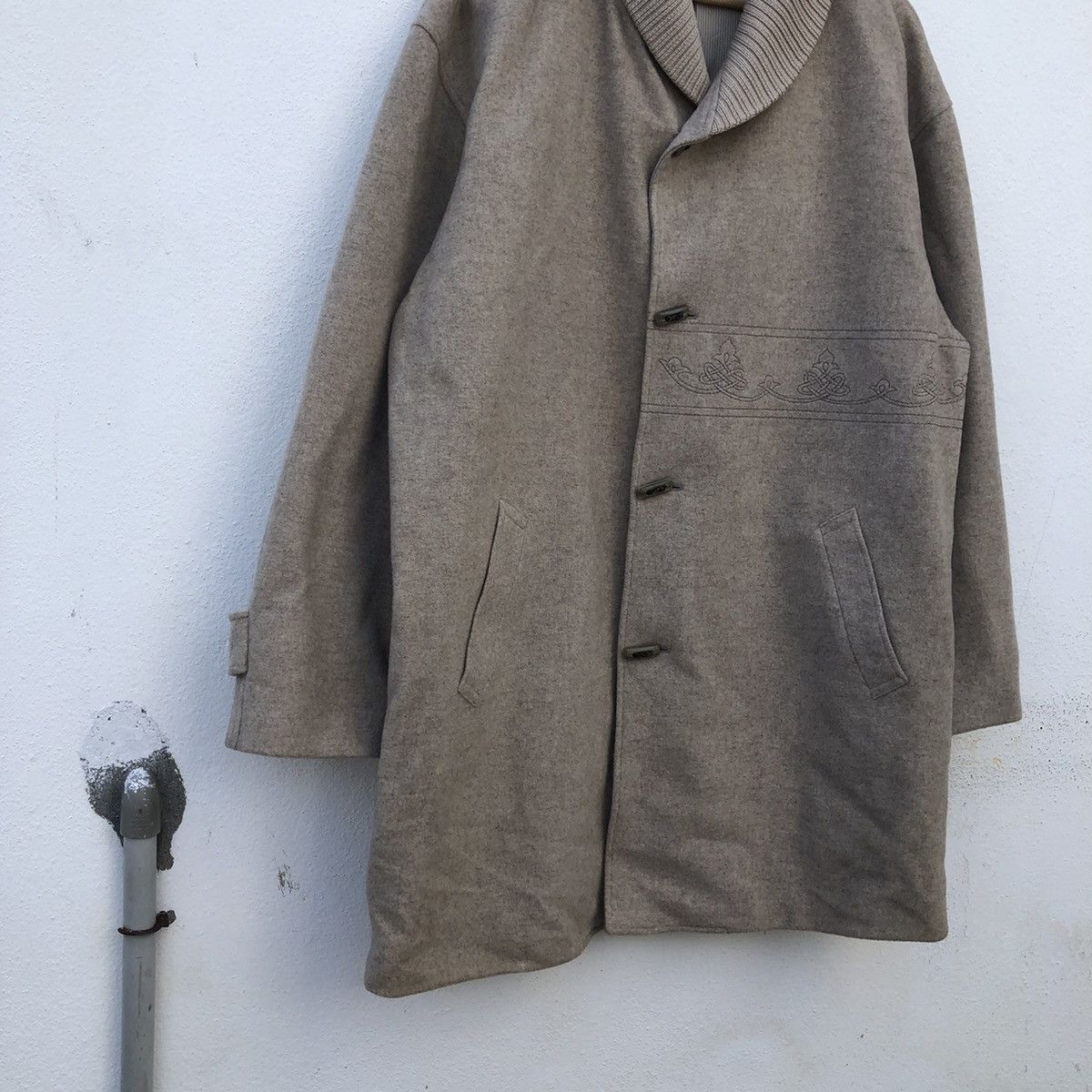 Lanvin 🔥VINTAGE LANVIN PARIS LONG JACKET DOUBLE COLLAR Size US L / EU 52-54 / 3 - 5 Thumbnail