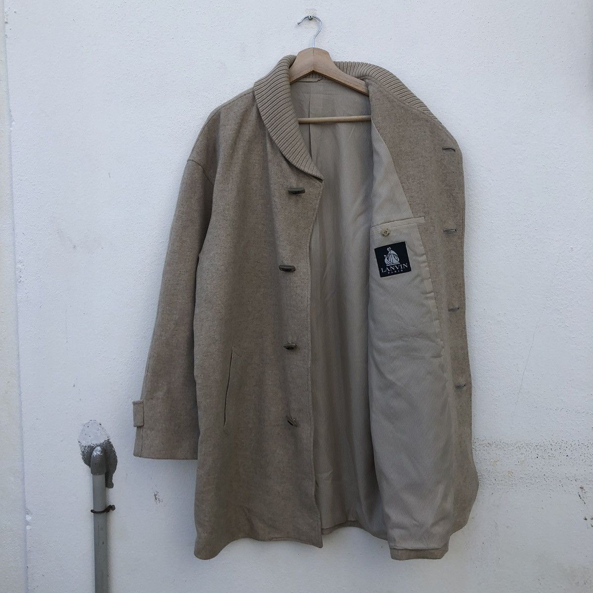 Lanvin 🔥VINTAGE LANVIN PARIS LONG JACKET DOUBLE COLLAR Size US L / EU 52-54 / 3 - 2 Thumbnail