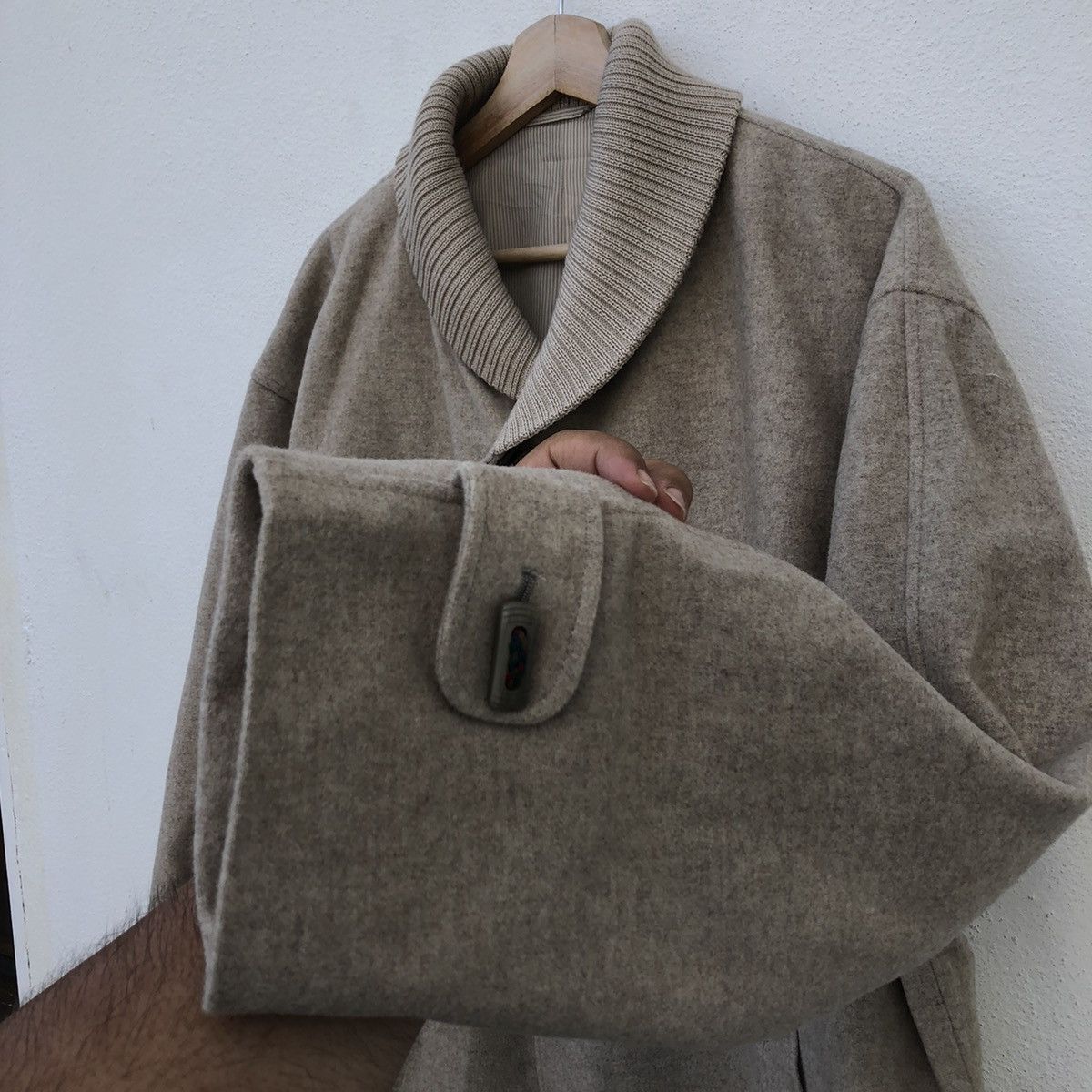 Lanvin 🔥VINTAGE LANVIN PARIS LONG JACKET DOUBLE COLLAR Size US L / EU 52-54 / 3 - 8 Thumbnail