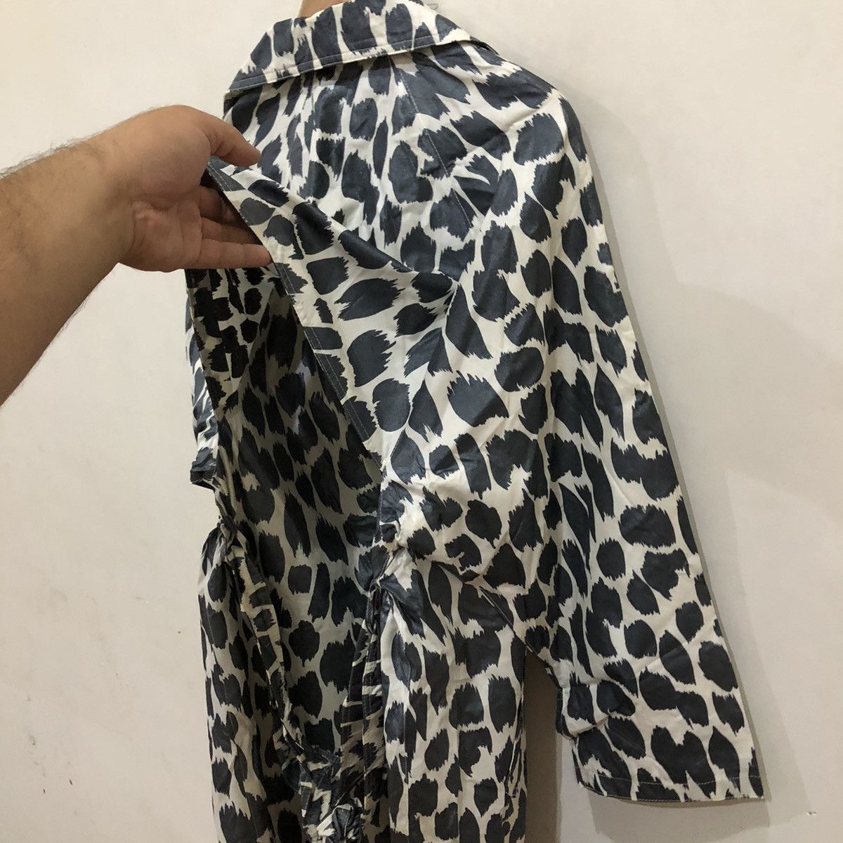 Japanese Brand Canasport Made in France GreyWhite Tiger Stripe Long Jacket Size US L / EU 52-54 / 3 - 10 Thumbnail