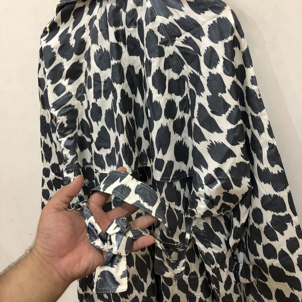 Japanese Brand Canasport Made in France GreyWhite Tiger Stripe Long Jacket Size US L / EU 52-54 / 3 - 9 Thumbnail