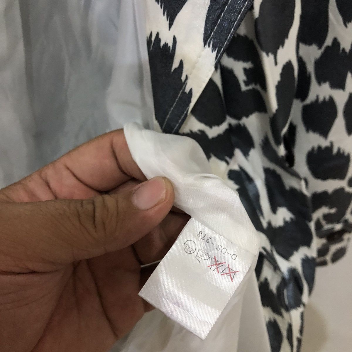 Japanese Brand Canasport Made in France GreyWhite Tiger Stripe Long Jacket Size US L / EU 52-54 / 3 - 12 Thumbnail